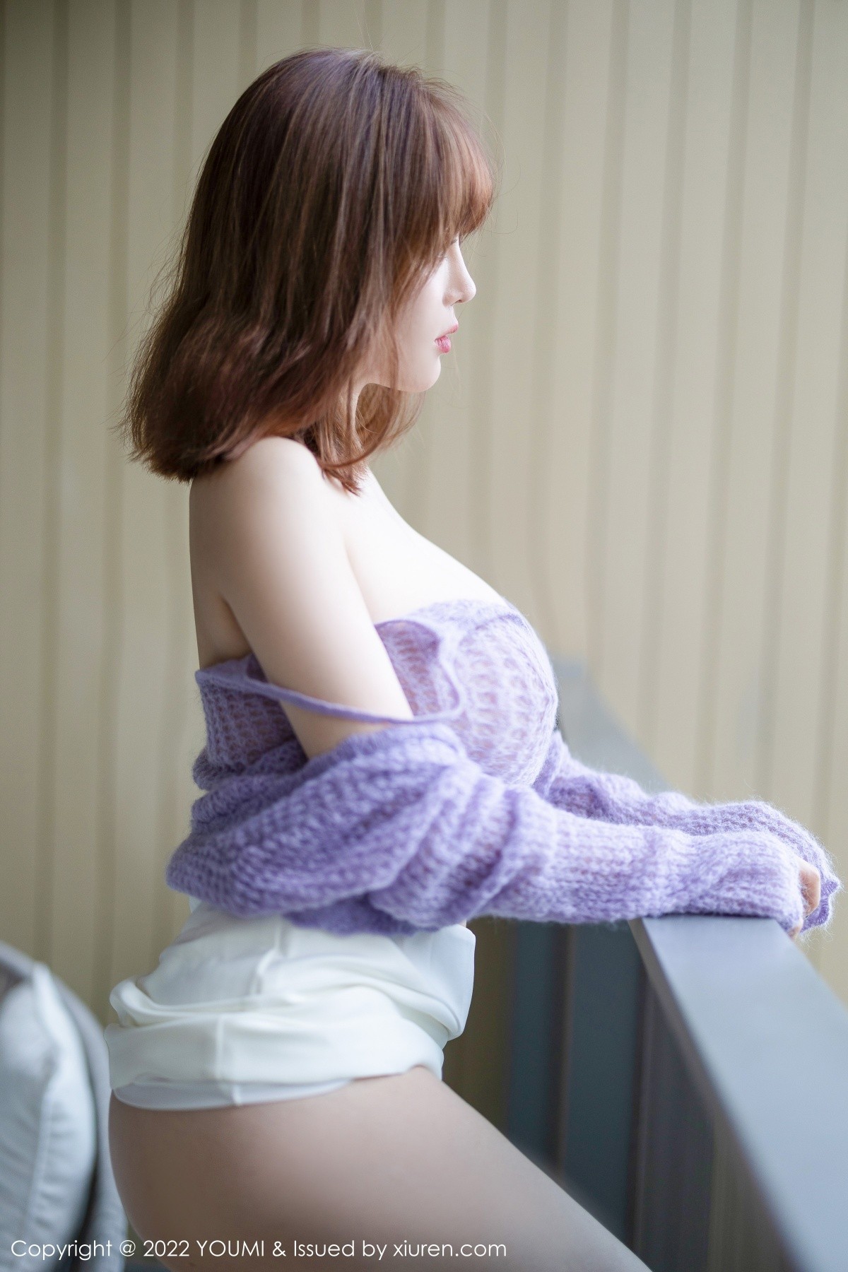 xgyw.top_[YouMi尤蜜荟]Vol.760_女神王雨纯三亚旅拍紫色缕空毛衣配白短裙秀丰满身材诱惑写真74P