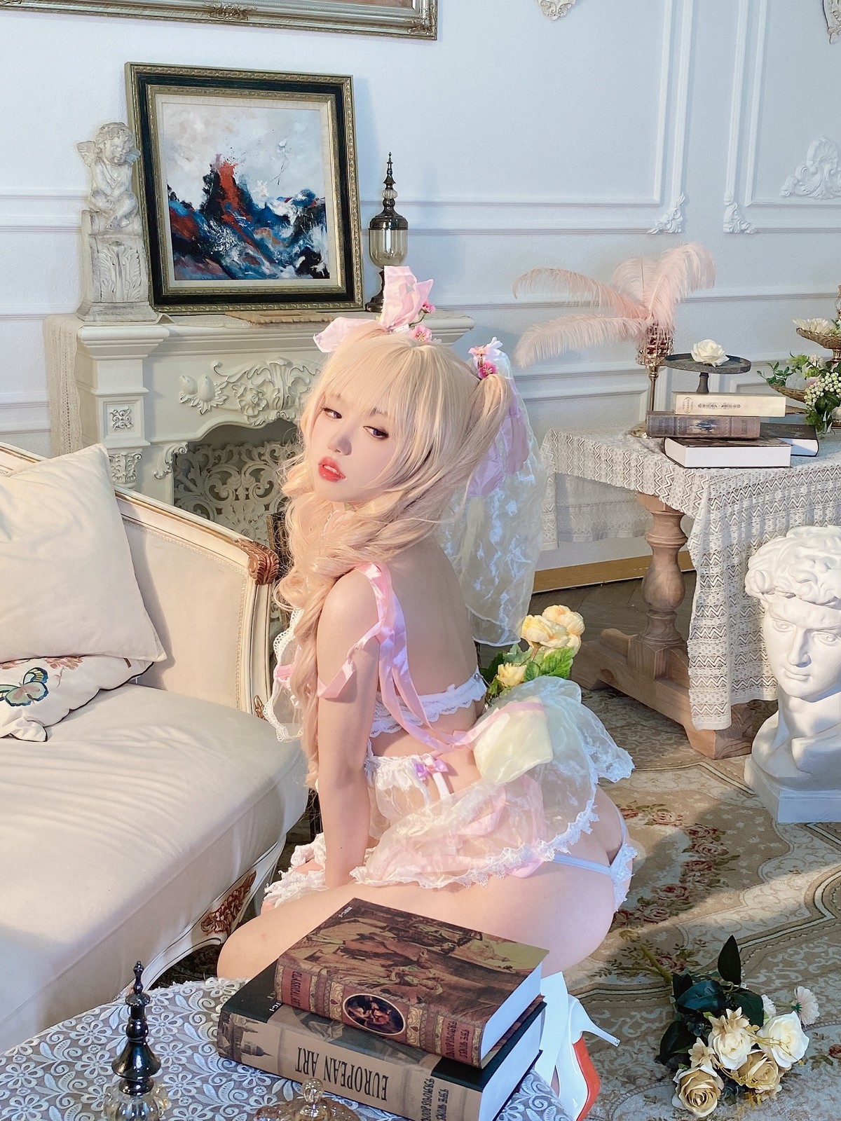 xgyw.top_网络美女一北亦北天命之子赫克特主题私房白色缕空情趣服饰秀惹火身材诱惑写真66P