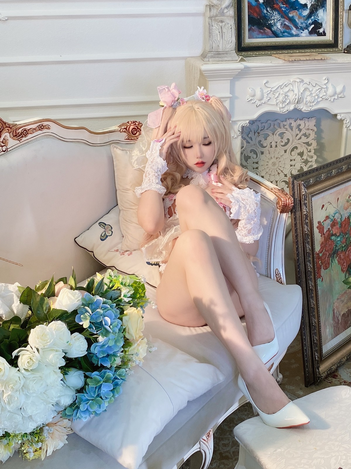 xgyw.top_网络美女一北亦北天命之子赫克特主题私房白色缕空情趣服饰秀惹火身材诱惑写真66P