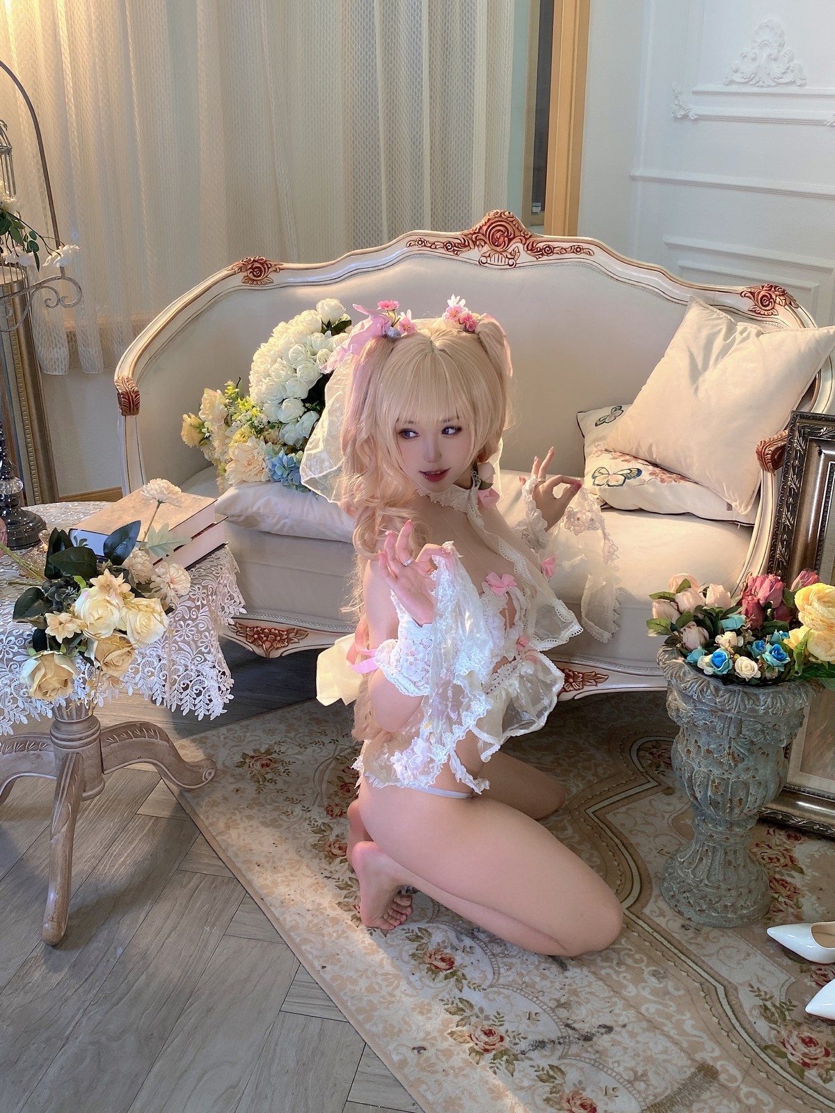 xgyw.top_网络美女一北亦北天命之子赫克特主题私房白色缕空情趣服饰秀惹火身材诱惑写真66P