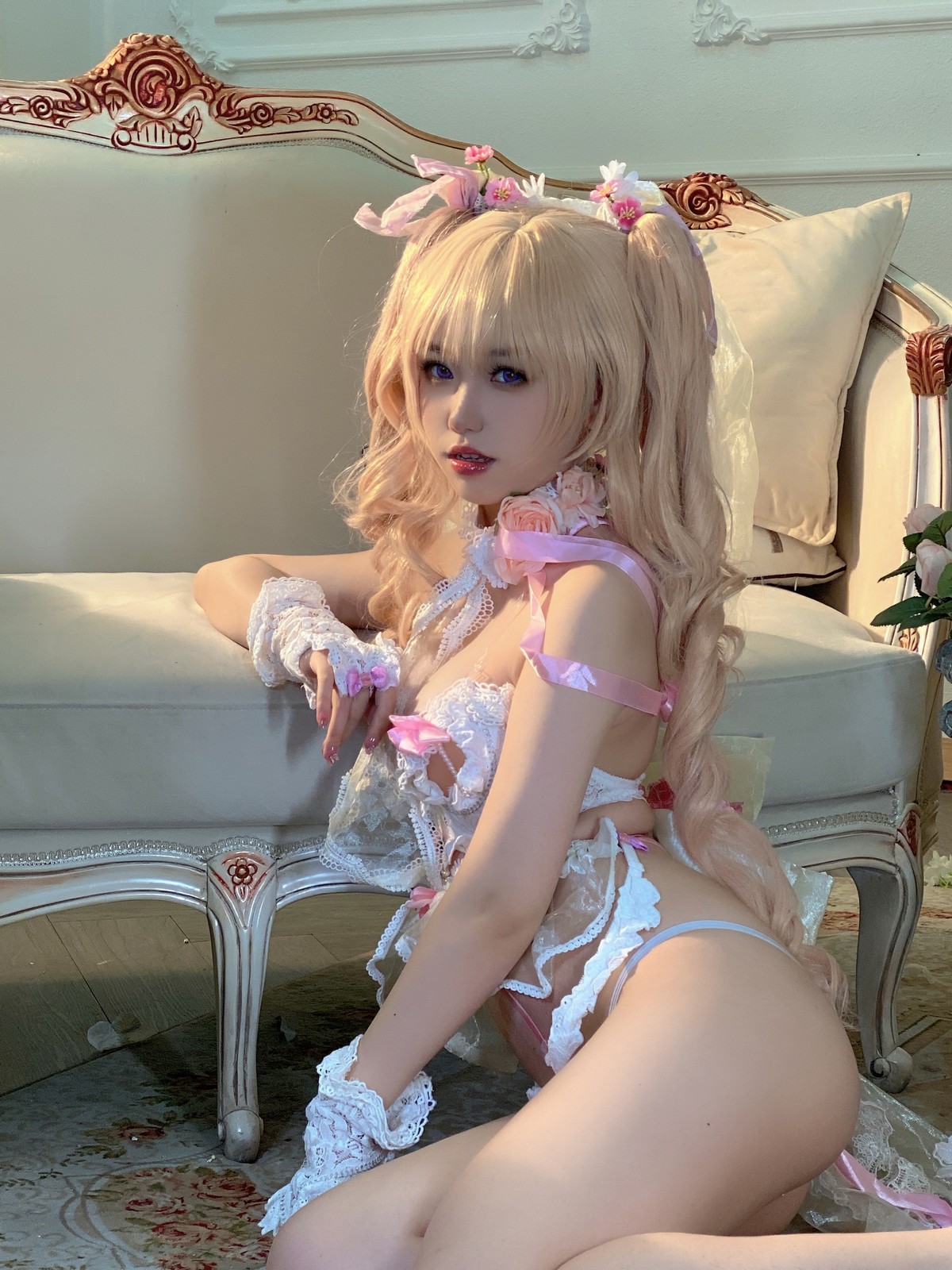 xgyw.top_网络美女一北亦北天命之子赫克特主题私房白色缕空情趣服饰秀惹火身材诱惑写真66P