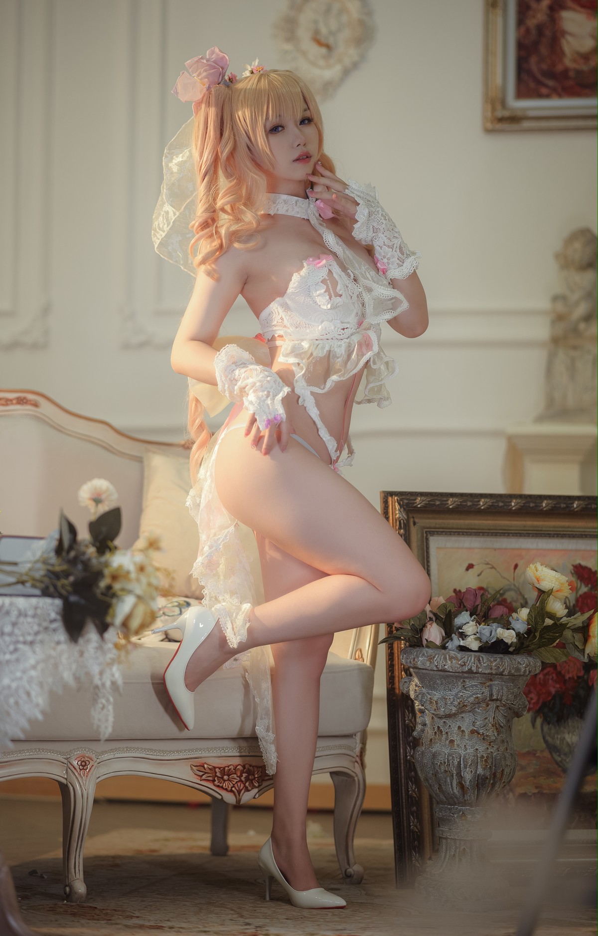 xgyw.top_网络美女一北亦北天命之子赫克特主题私房白色缕空情趣服饰秀惹火身材诱惑写真66P