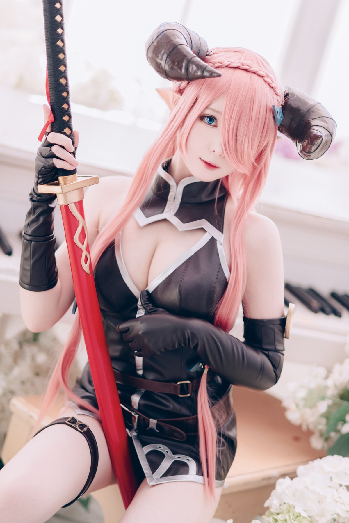 xgyw.top_微博妹纸霜月shimo碧蓝幻想_娜露梅亚主题美女武士系列性感内衣完美诱惑写真95P