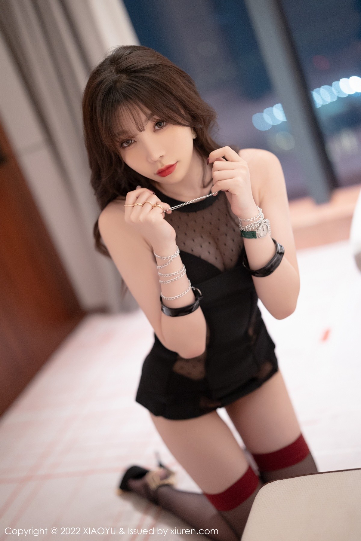 xgyw.top_[XiaoYu画语界]Vol.735_女神芝芝Booty惠州旅拍黑色轻透连衣裙半脱秀完美身材诱惑写真77P