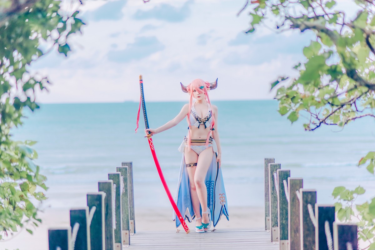xgyw.top_微博妹纸霜月shimo碧蓝幻想_娜露梅亚主题美女武士系列性感内衣完美诱惑写真95P
