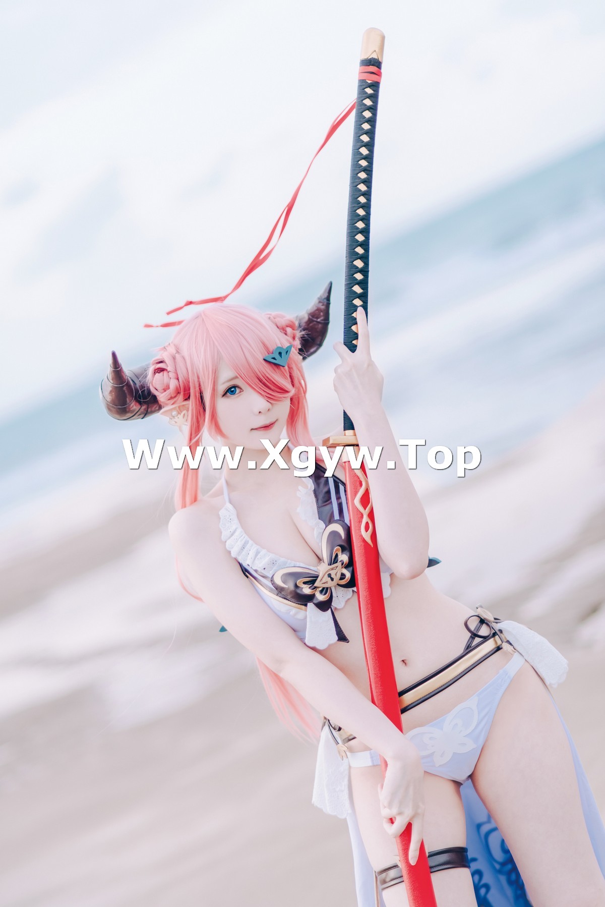 xgyw.top_微博妹纸霜月shimo碧蓝幻想_娜露梅亚主题美女武士系列性感内衣完美诱惑写真95P