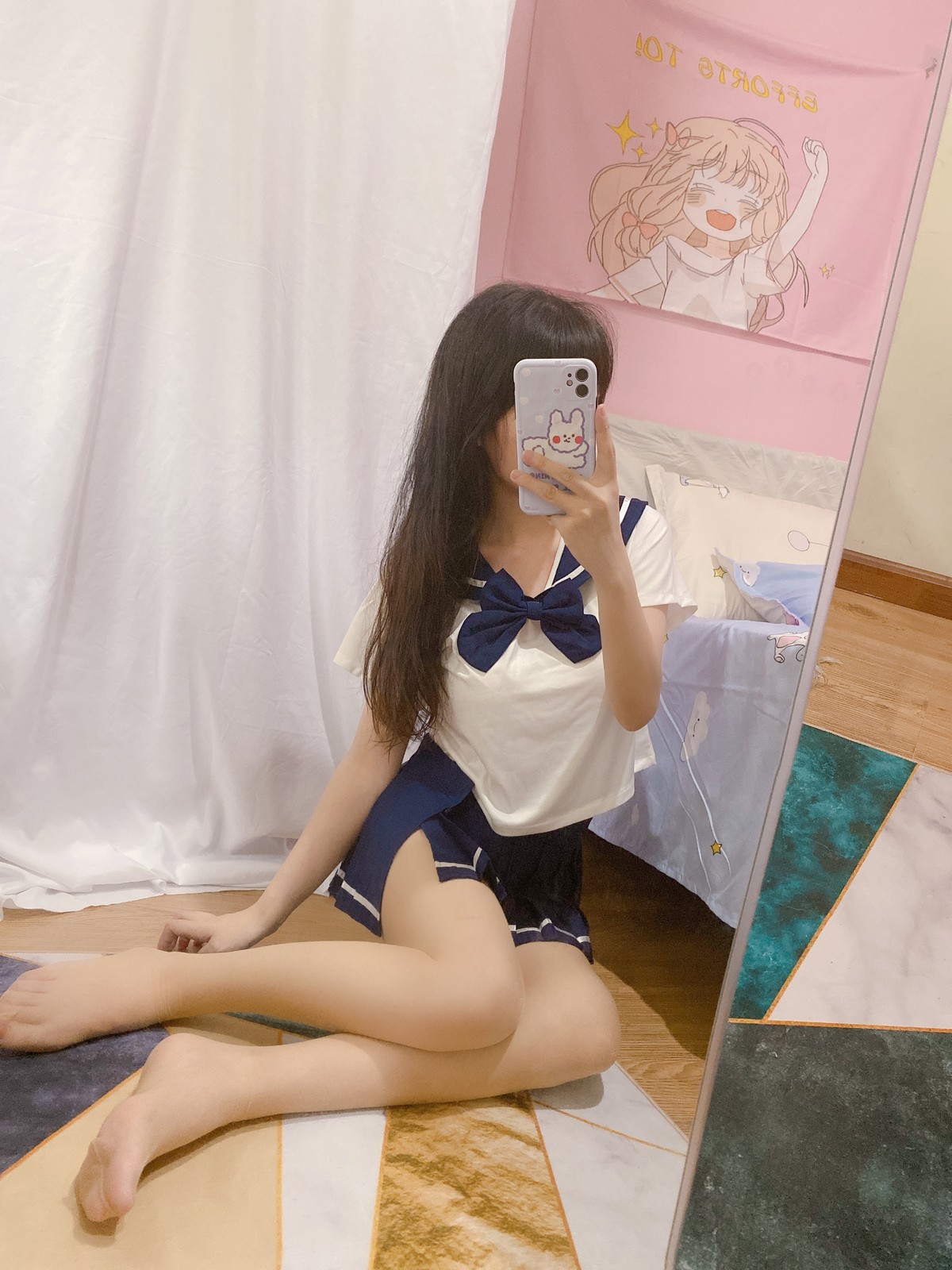 xgyw.top_网络美女Usejan肉丝妹妹主题私房不露脸系列百褶裙下超薄肉丝秀美腿诱惑写真55P