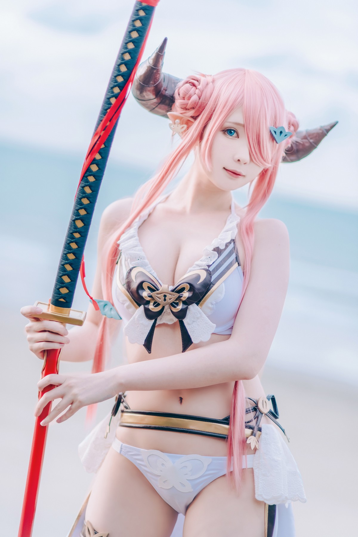 xgyw.top_微博妹纸霜月shimo碧蓝幻想_娜露梅亚主题美女武士系列性感内衣完美诱惑写真95P
