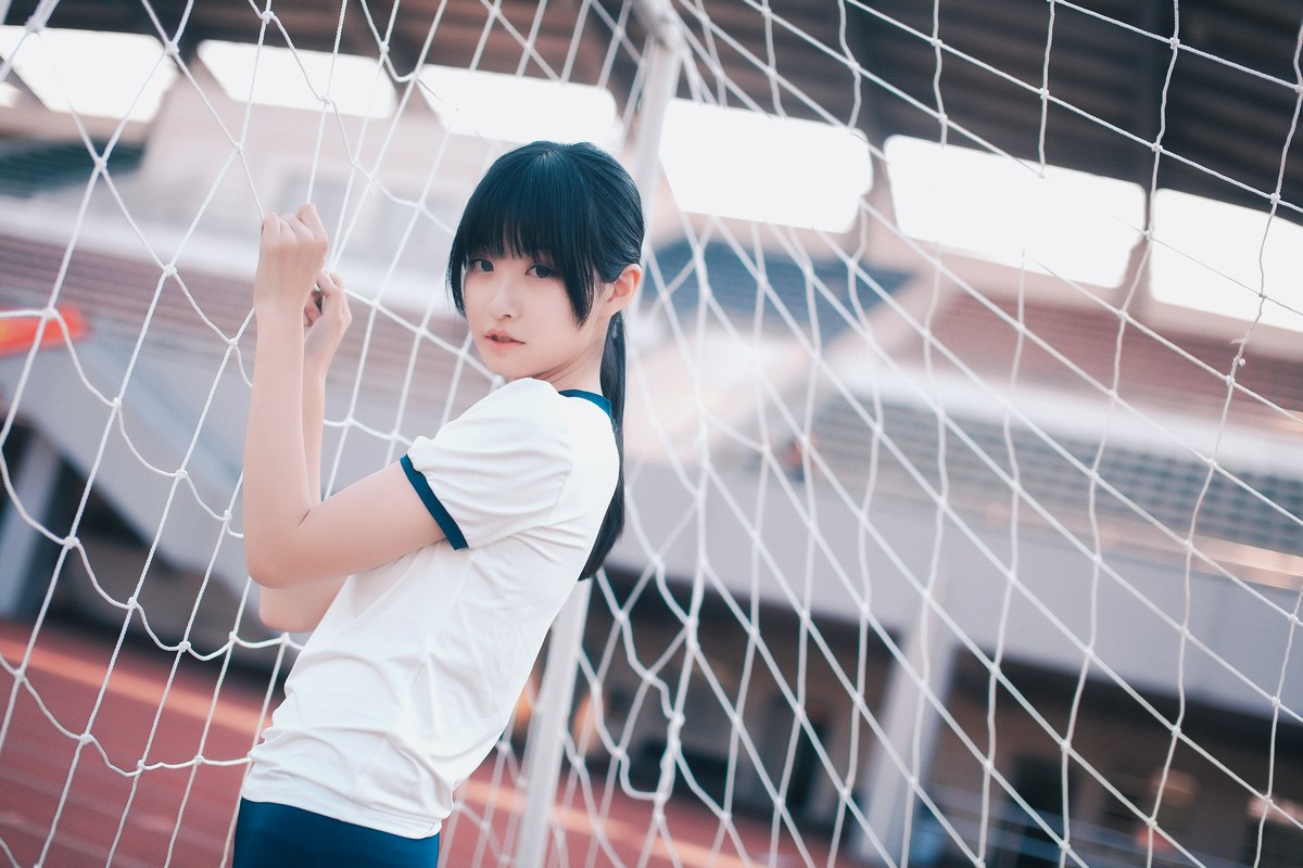 xgyw.top_网红Cosplay沧霁桔梗黑丝体操服主题学校体育场紧身体操服秀完美身材性感写真53P