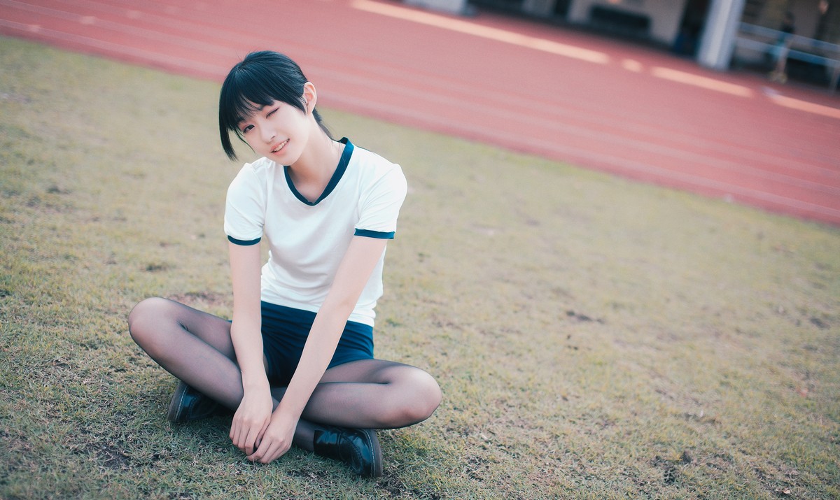 xgyw.top_网红Cosplay沧霁桔梗黑丝体操服主题学校体育场紧身体操服秀完美身材性感写真53P