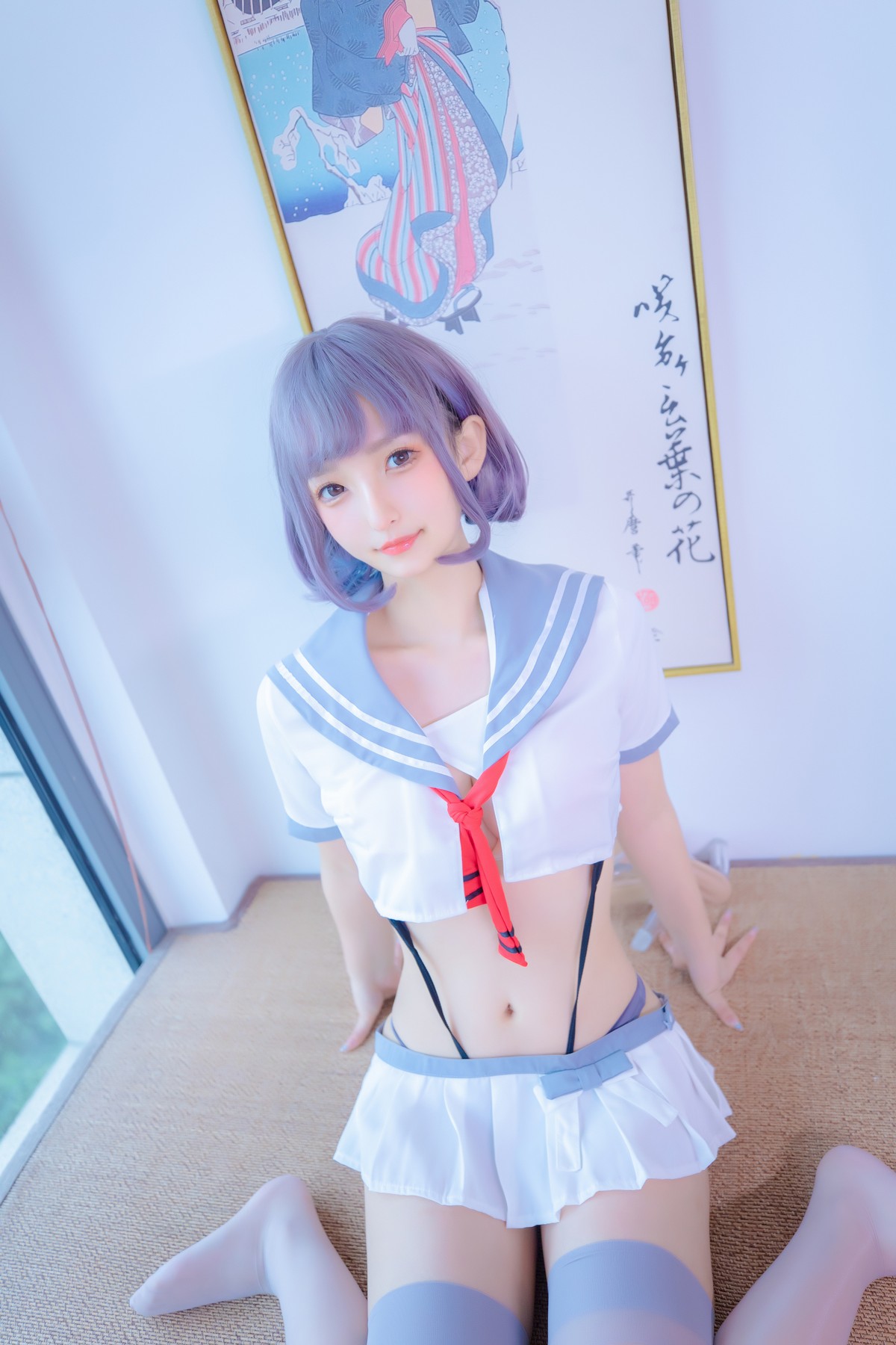 xgyw.top_萝莉美女神楽坂真冬灰丝吊带JK主题私房性感超短裙配灰丝袜秀翘臀美腿诱惑写真75P