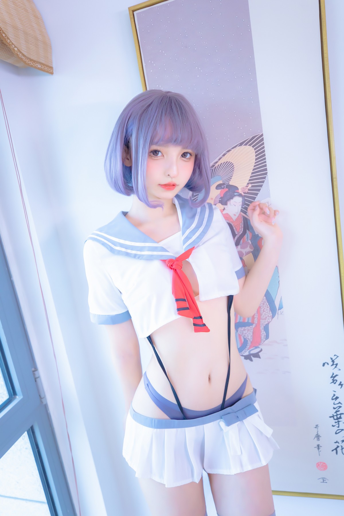 xgyw.top_萝莉美女神楽坂真冬灰丝吊带JK主题私房性感超短裙配灰丝袜秀翘臀美腿诱惑写真75P