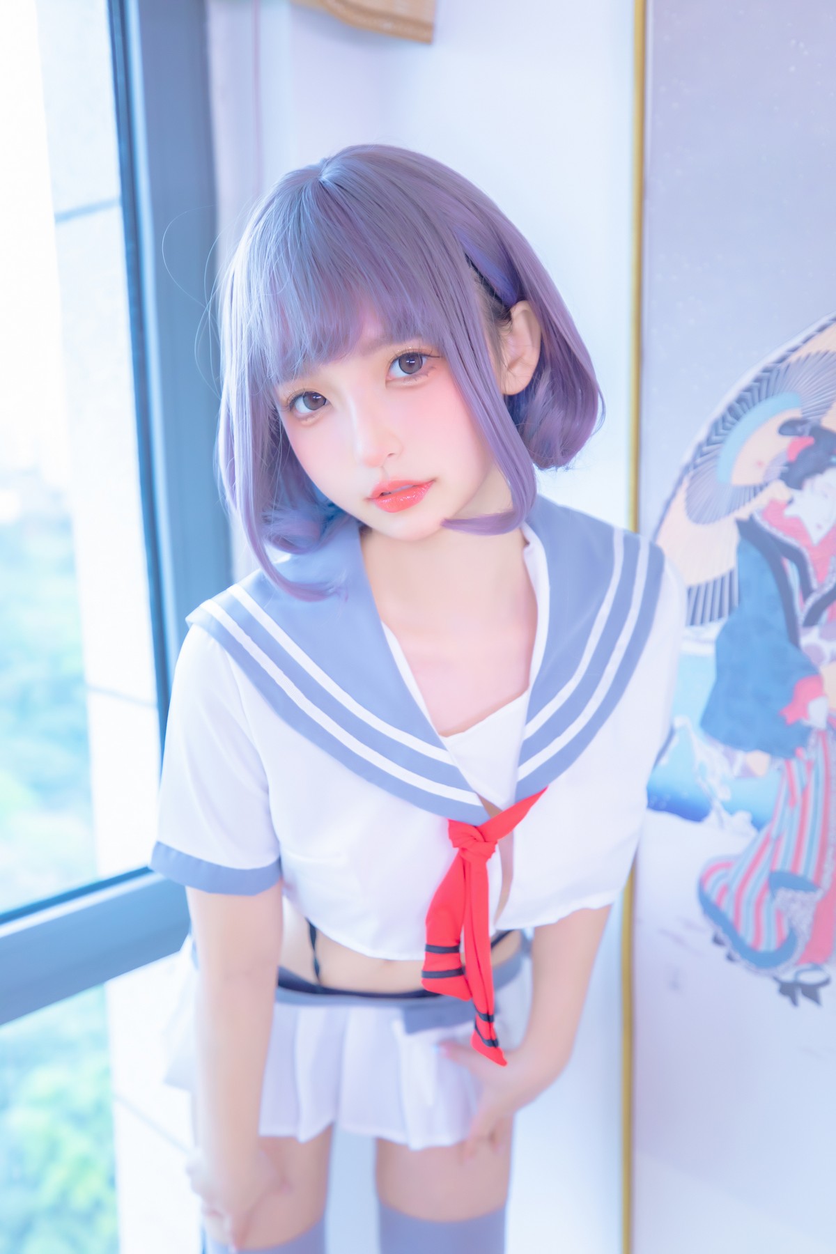 xgyw.top_萝莉美女神楽坂真冬灰丝吊带JK主题私房性感超短裙配灰丝袜秀翘臀美腿诱惑写真75P