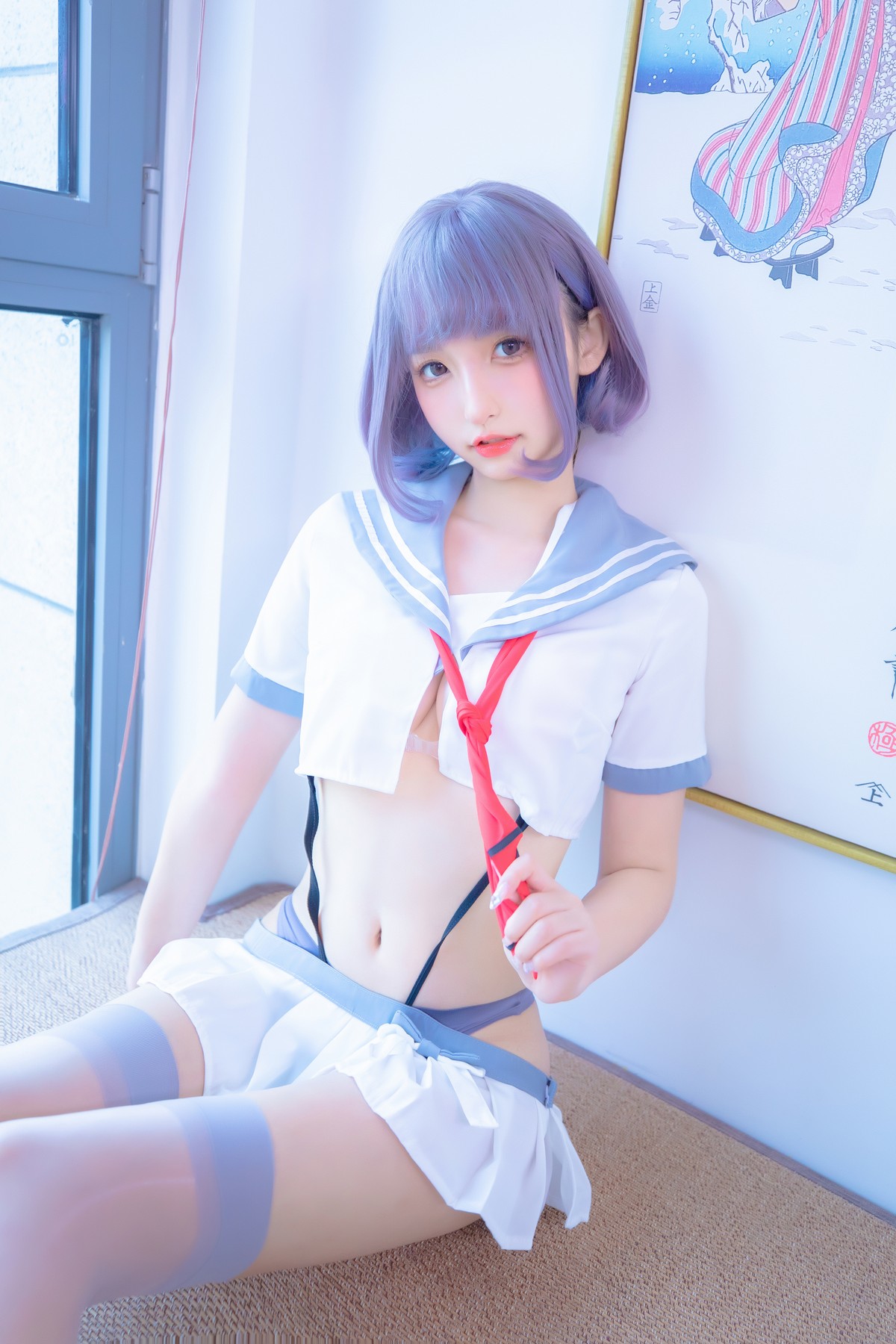 xgyw.top_萝莉美女神楽坂真冬灰丝吊带JK主题私房性感超短裙配灰丝袜秀翘臀美腿诱惑写真75P