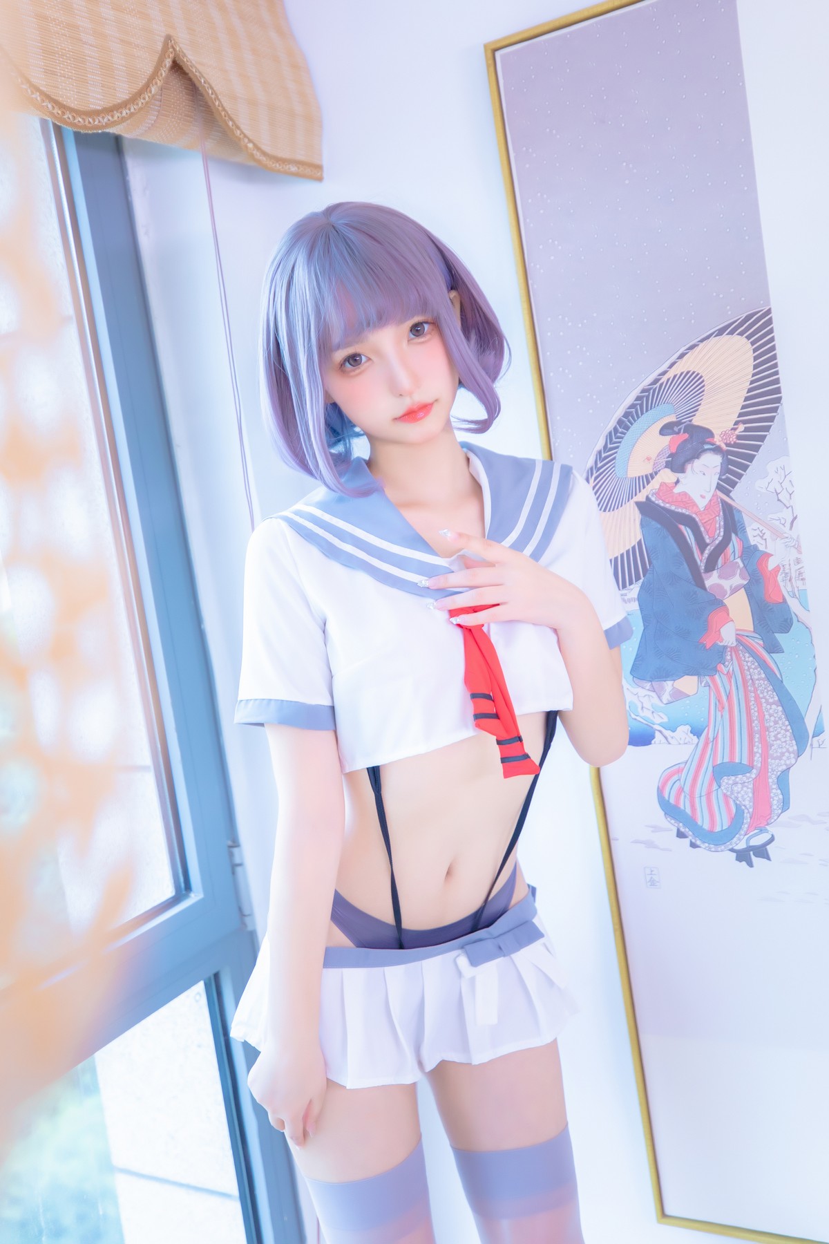 xgyw.top_萝莉美女神楽坂真冬灰丝吊带JK主题私房性感超短裙配灰丝袜秀翘臀美腿诱惑写真75P