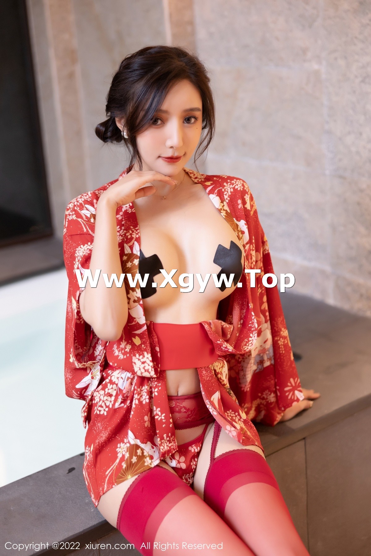 xgyw.top_XiuRen第4748期_女神王馨瑶yanni性感红色日式和服配诱人红丝吊袜撩人诱惑写真71P