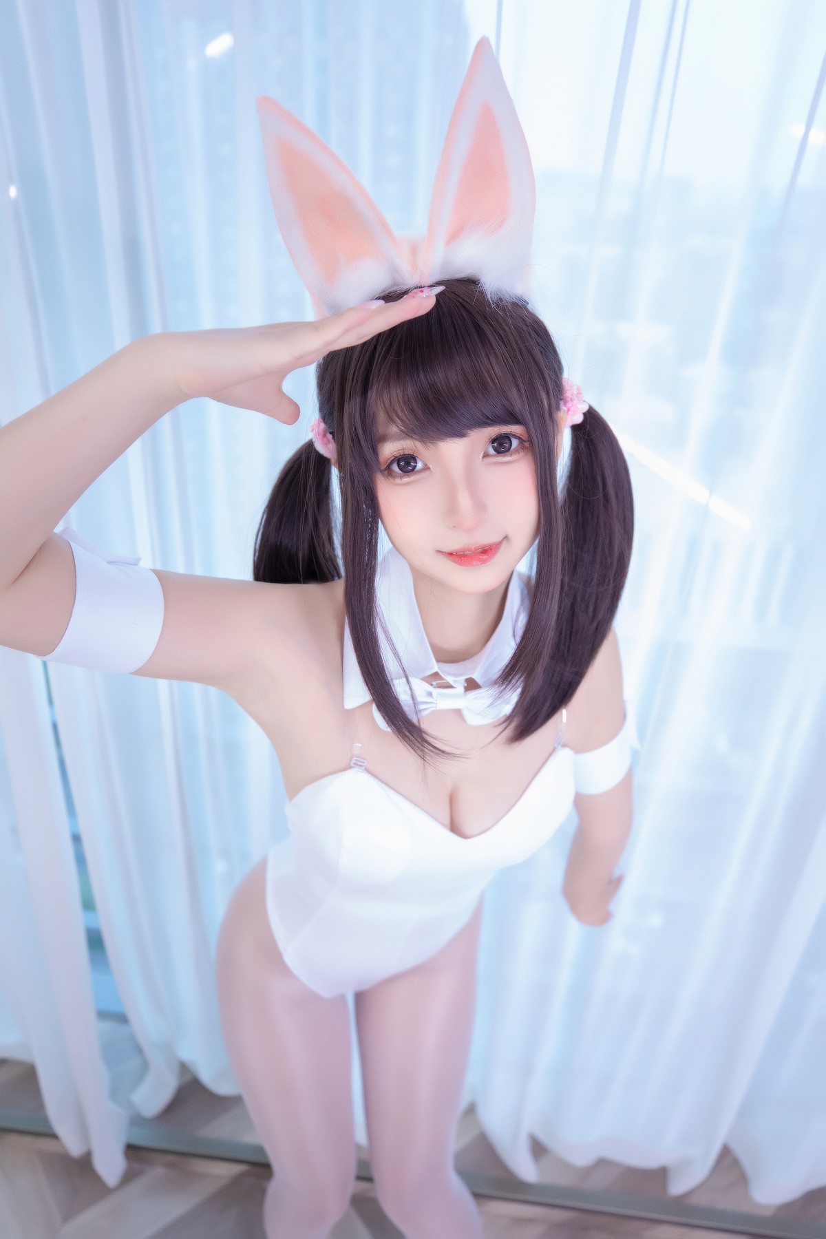 xgyw.top_萝莉美女神楽坂真冬兔女郎与钢管主题低胸连体衣配黑丝裤袜秀完美身材诱惑写真150P