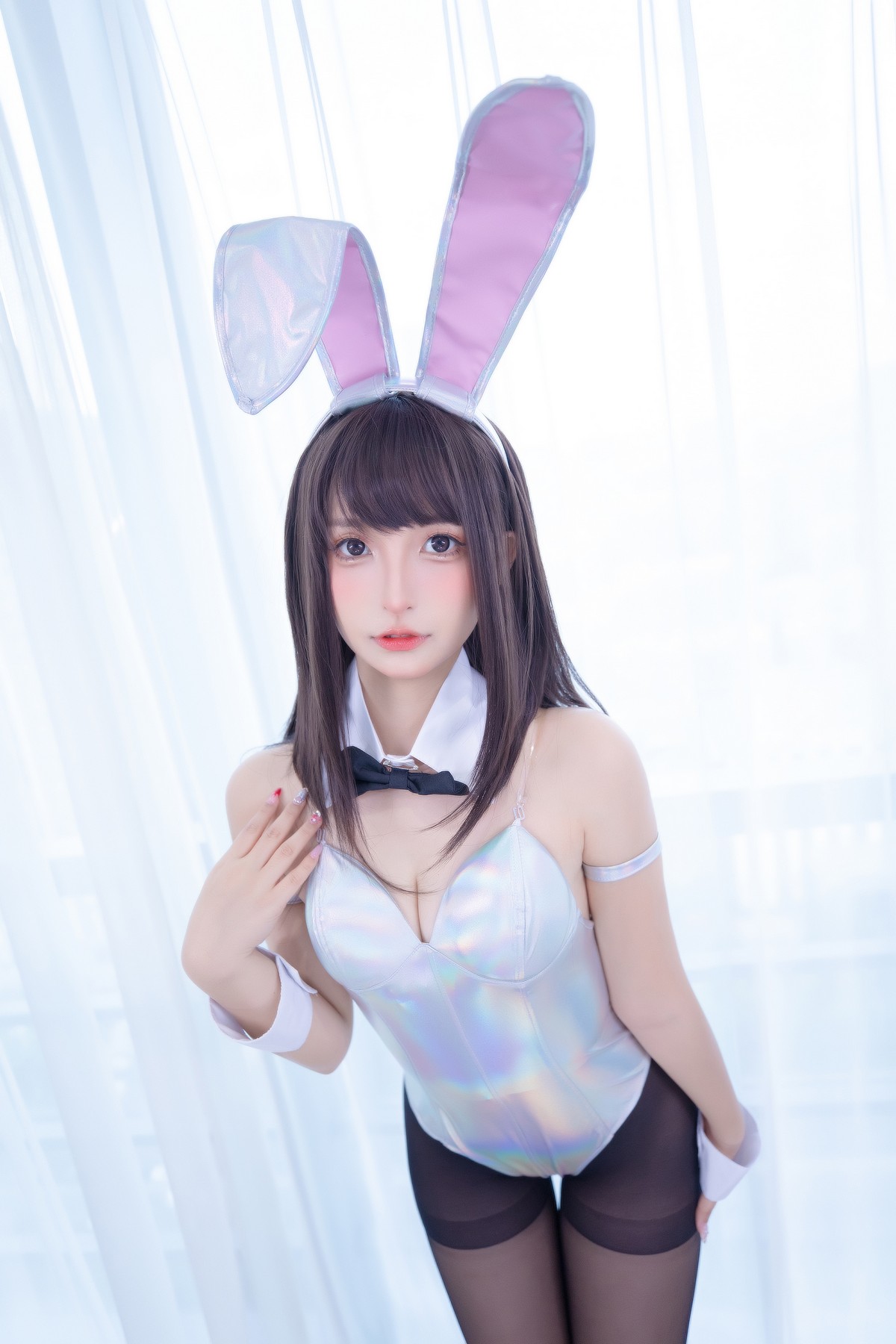 xgyw.top_萝莉美女神楽坂真冬兔女郎与钢管主题低胸连体衣配黑丝裤袜秀完美身材诱惑写真150P