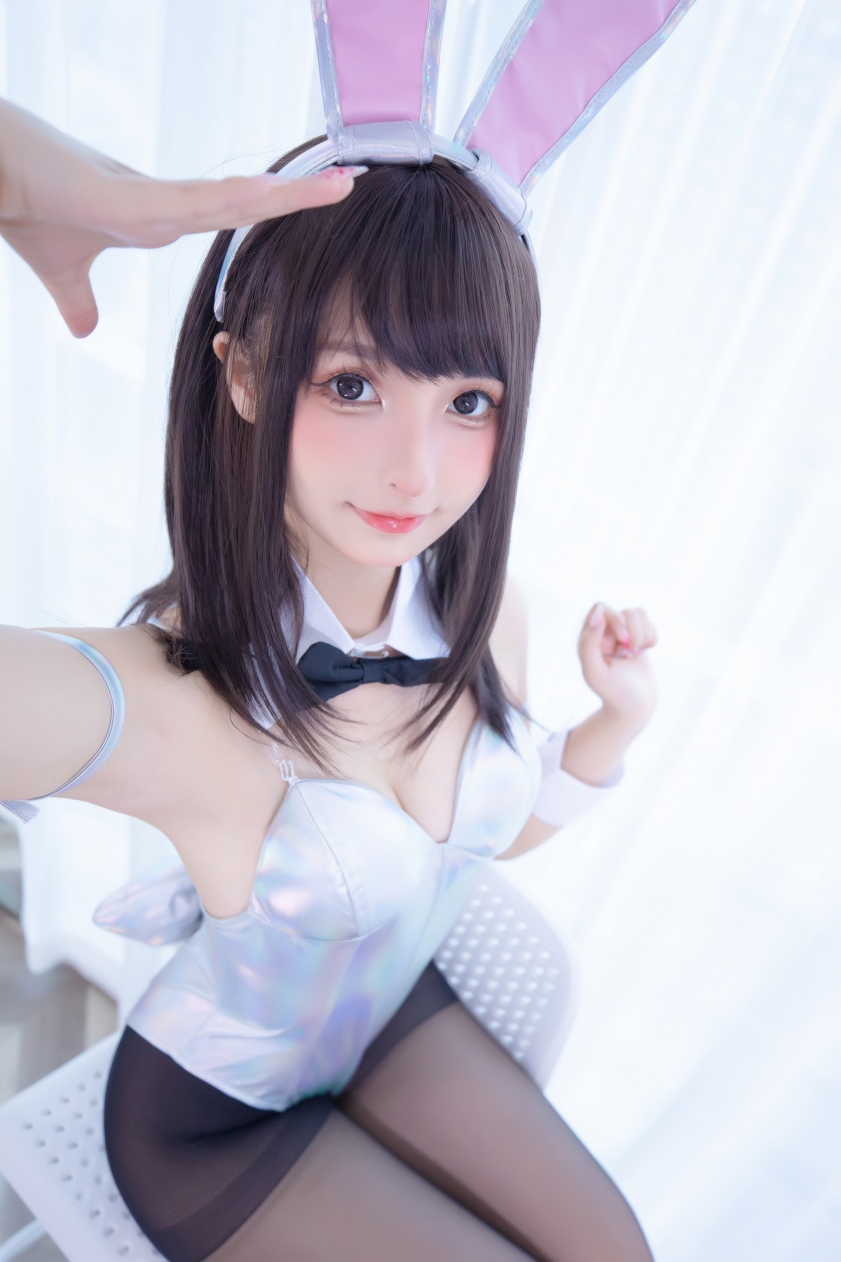 xgyw.top_萝莉美女神楽坂真冬兔女郎与钢管主题低胸连体衣配黑丝裤袜秀完美身材诱惑写真150P