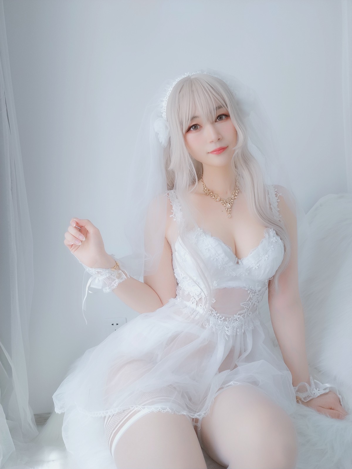 xgyw.top_Coser小姐姐白银81纯白花嫁主题私房性感白色薄纱配白丝袜露性感内衣诱惑写真161P