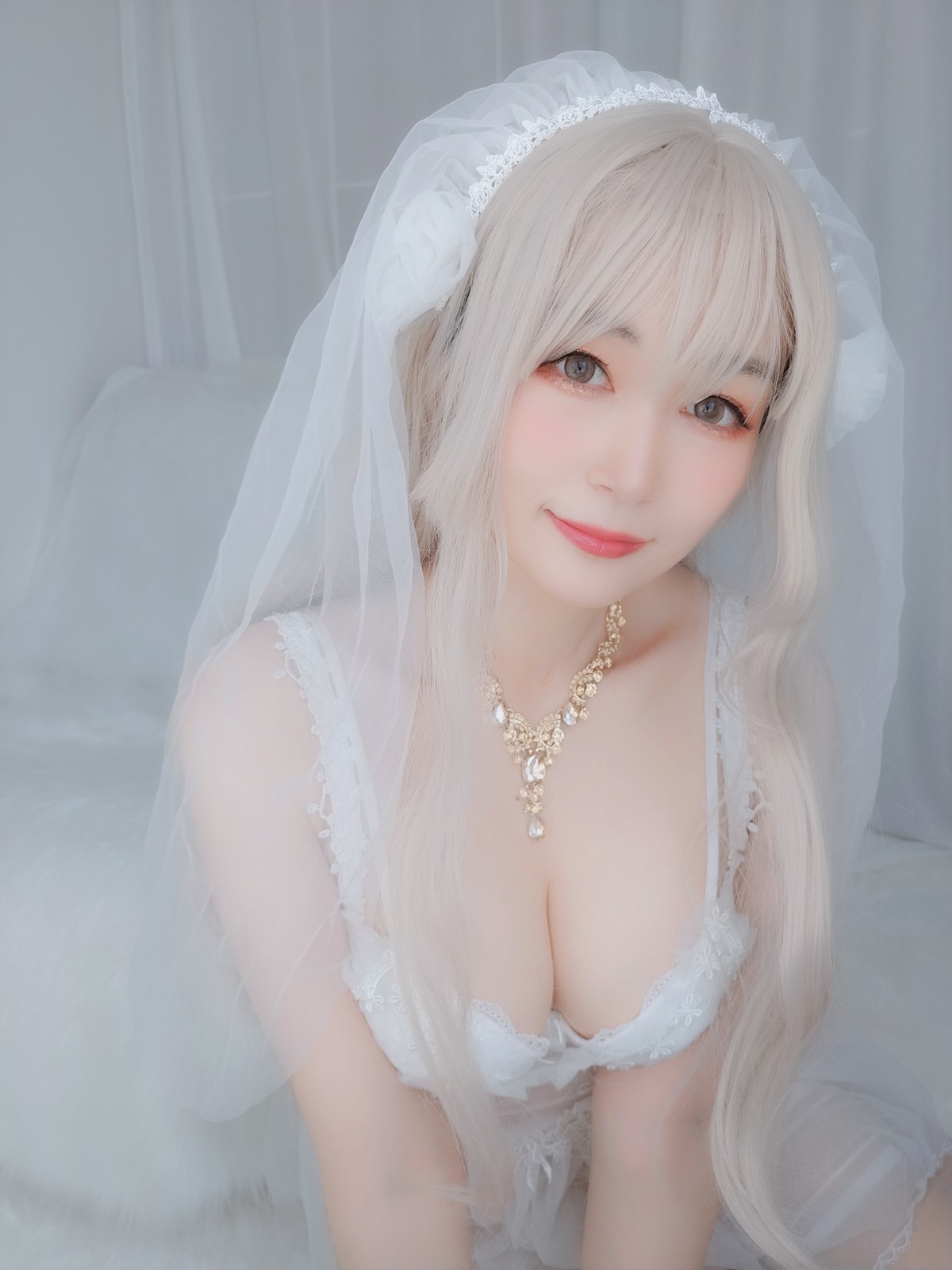 xgyw.top_Coser小姐姐白银81纯白花嫁主题私房性感白色薄纱配白丝袜露性感内衣诱惑写真161P