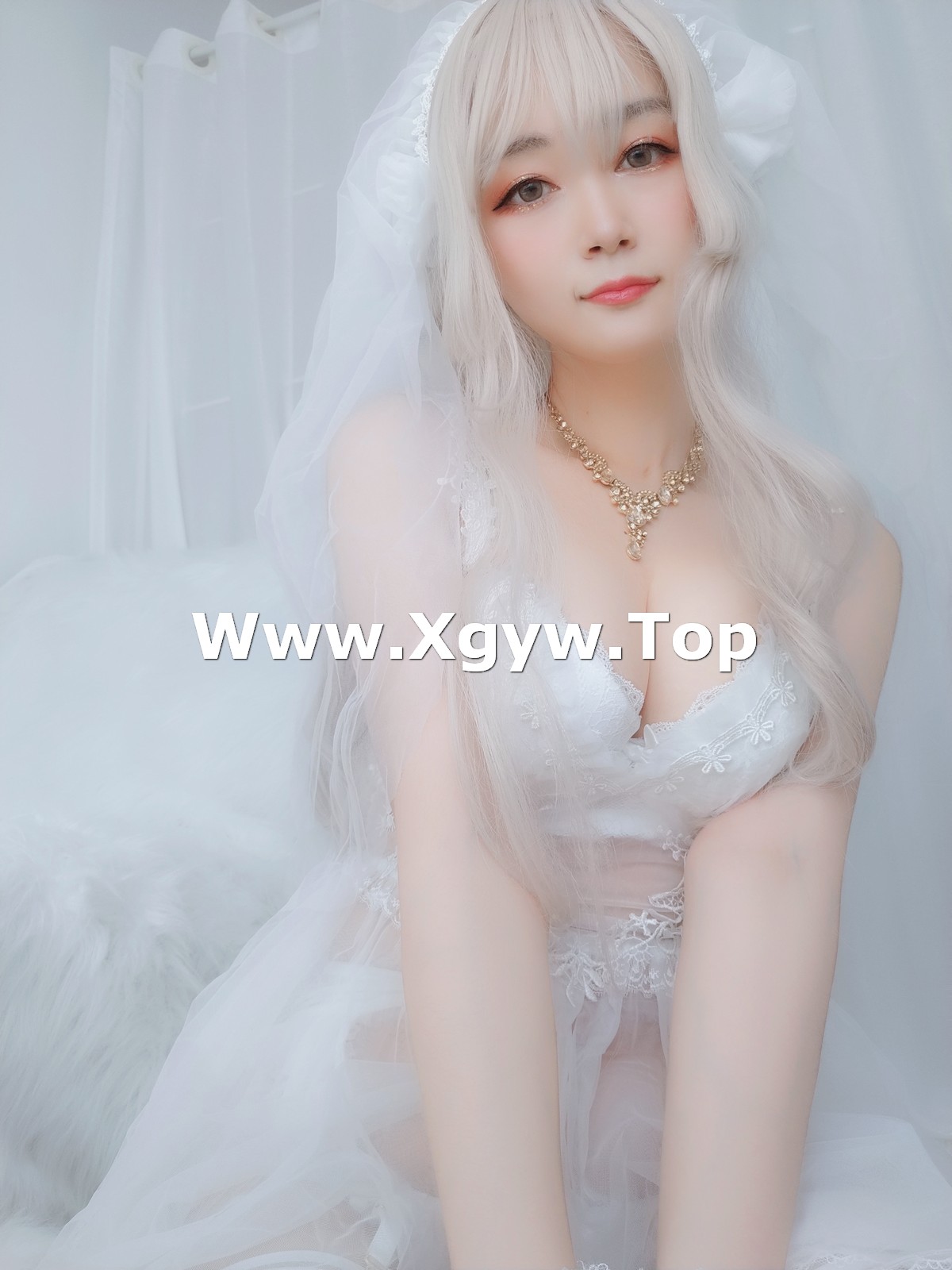 xgyw.top_Coser小姐姐白银81纯白花嫁主题私房性感白色薄纱配白丝袜露性感内衣诱惑写真161P