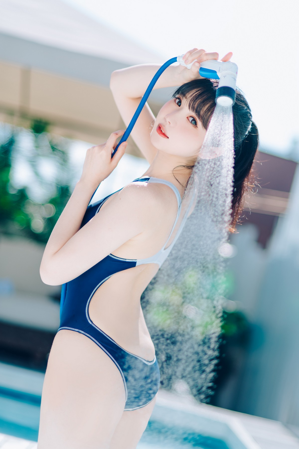 xgyw.top_微博妹纸霜月shimo-Summer主题私房性感吊带 黑丝猫女郎 泳池比基尼迷人写真95P