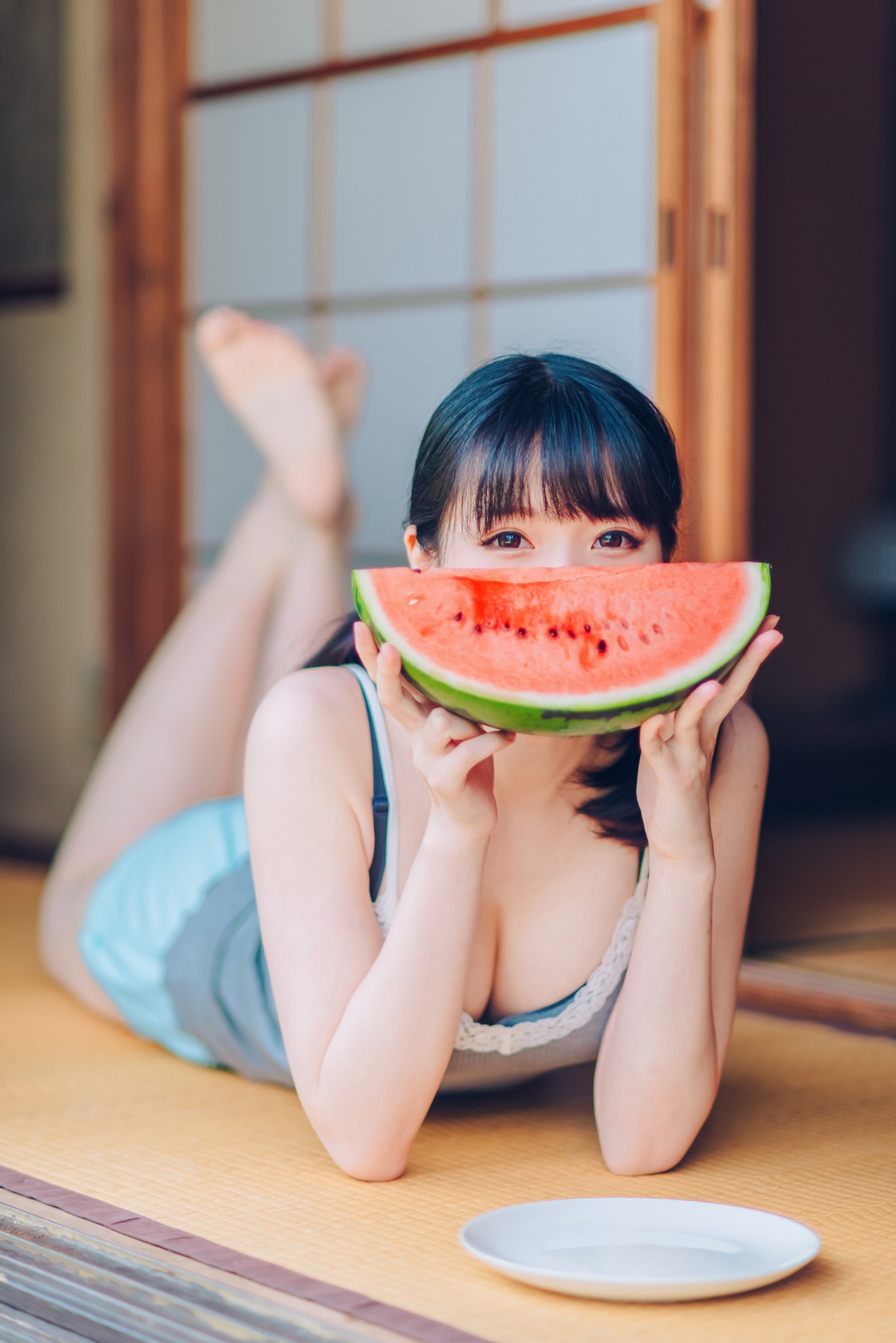 xgyw.top_微博妹纸霜月shimo-Summer主题私房性感吊带 黑丝猫女郎 泳池比基尼迷人写真95P