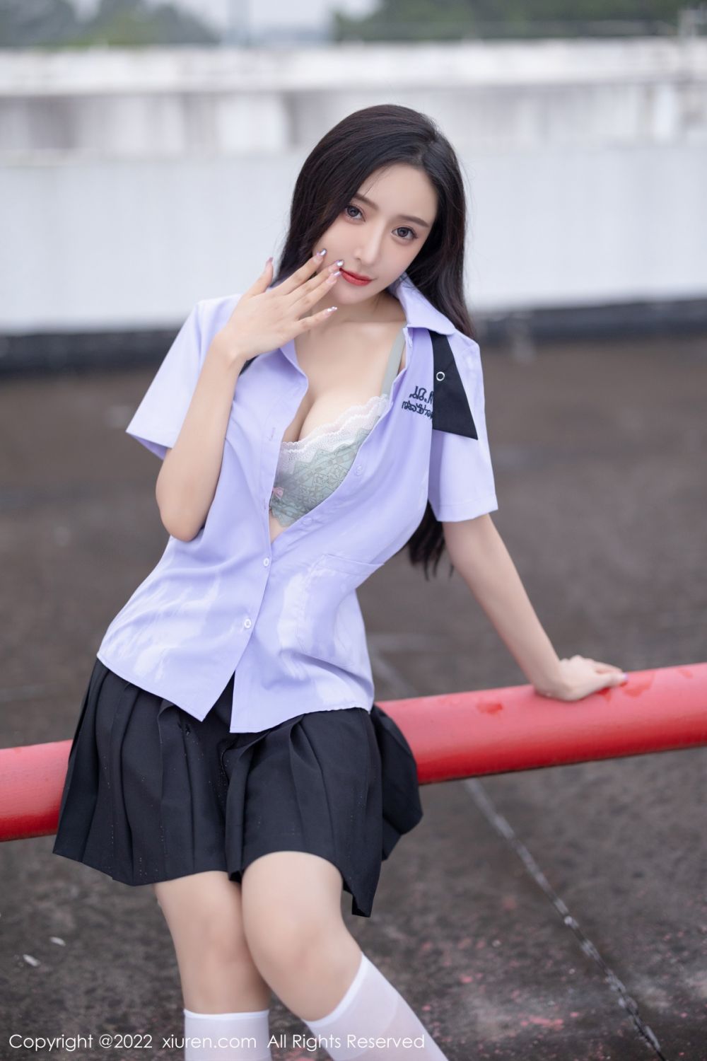 xgyw.top_XiuRen第4819期_女神王馨瑶yanni户外半脱性感JK制服露蕾丝内衣完美诱惑写真66P