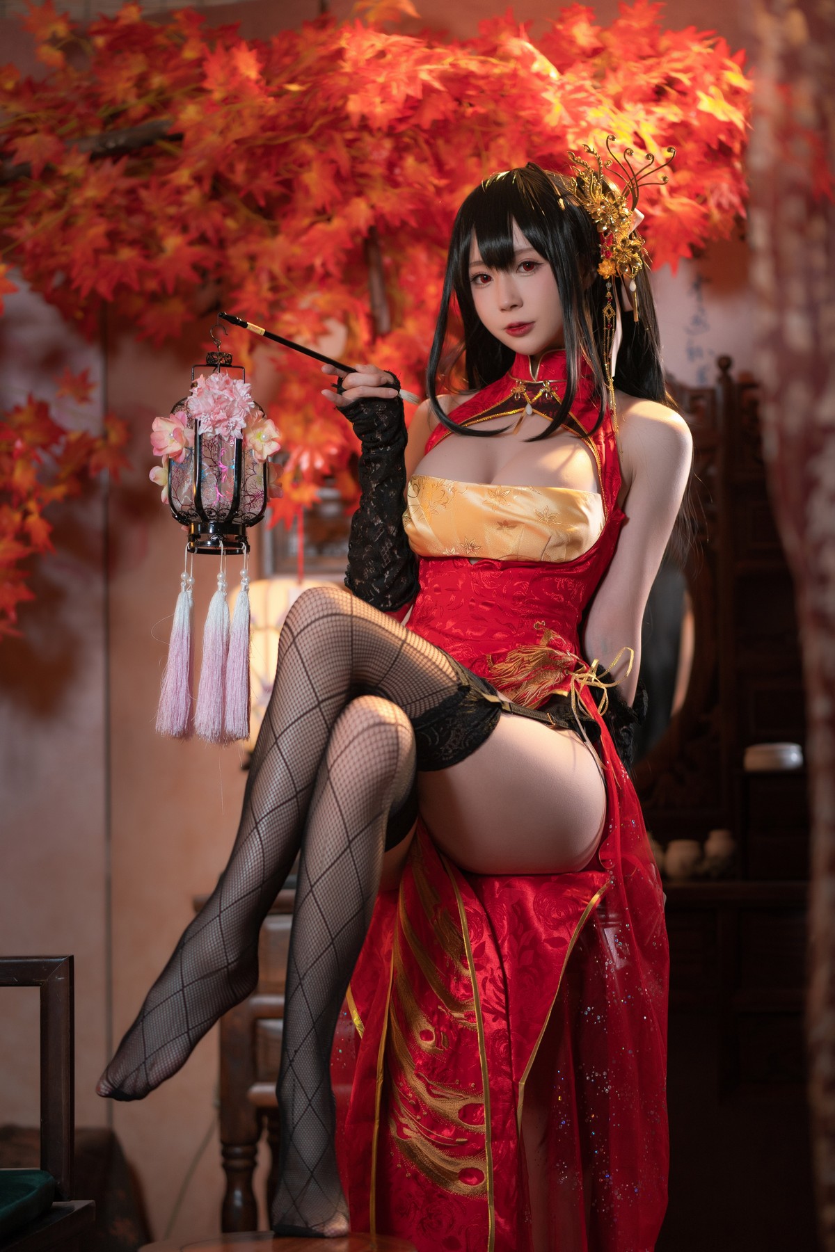 xgyw.top_网络美女西园寺南歌大凤电子档主题私房性感旗袍系列配黑丝袜秀翘臀美腿诱惑写真93P