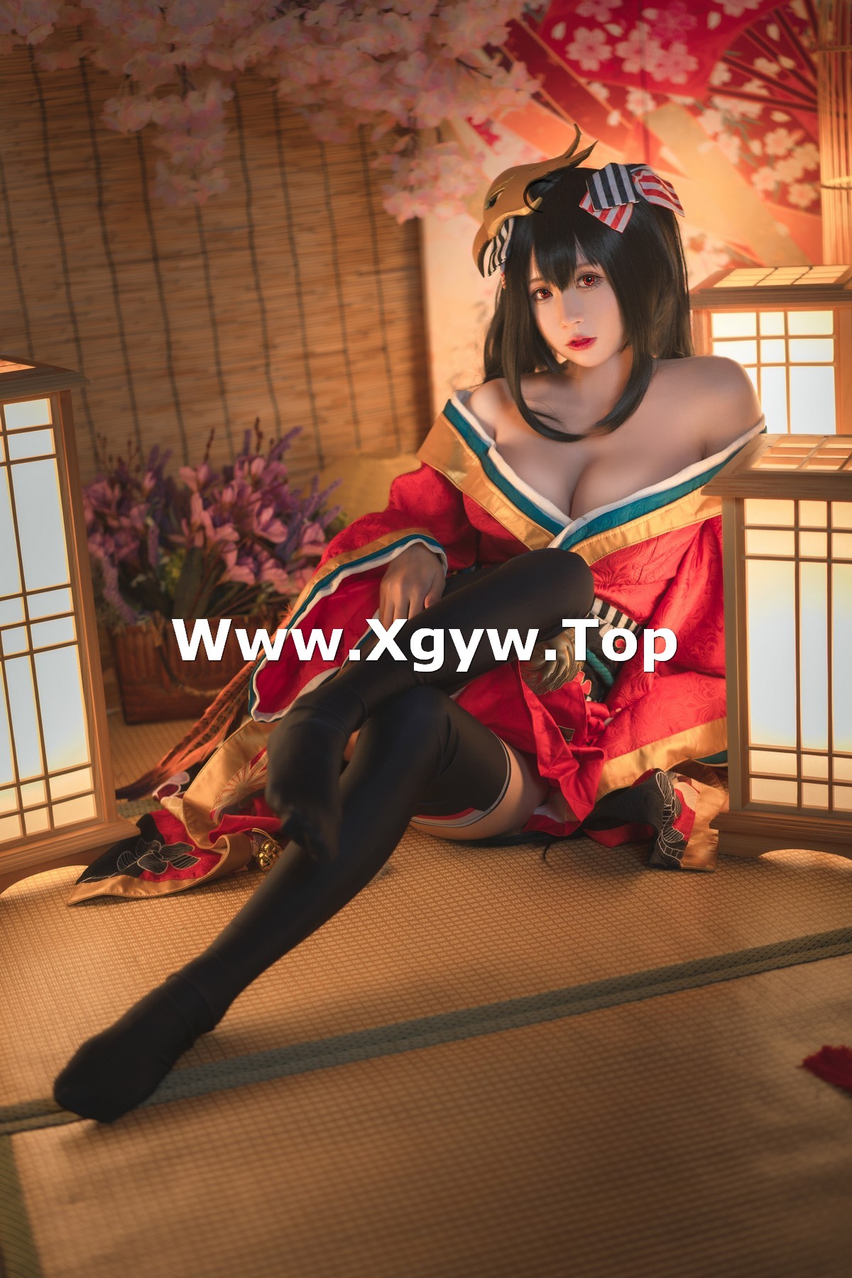 xgyw.top_网络美女西园寺南歌大凤电子档主题私房性感旗袍系列配黑丝袜秀翘臀美腿诱惑写真93P