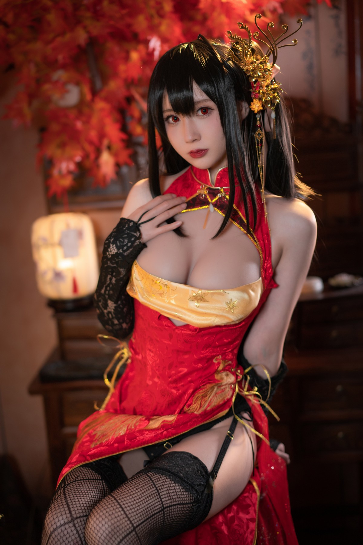 xgyw.top_网络美女西园寺南歌大凤电子档主题私房性感旗袍系列配黑丝袜秀翘臀美腿诱惑写真93P