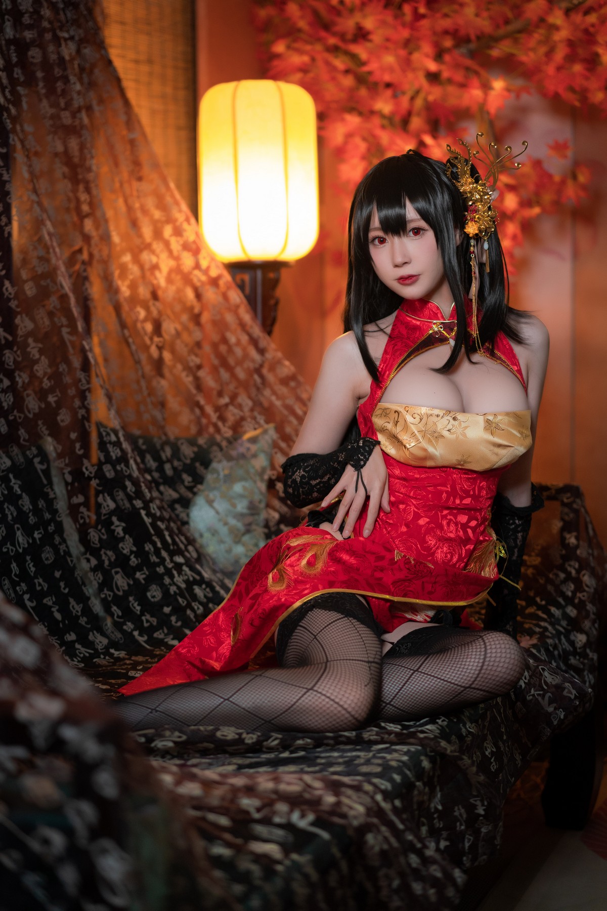 xgyw.top_网络美女西园寺南歌大凤电子档主题私房性感旗袍系列配黑丝袜秀翘臀美腿诱惑写真93P