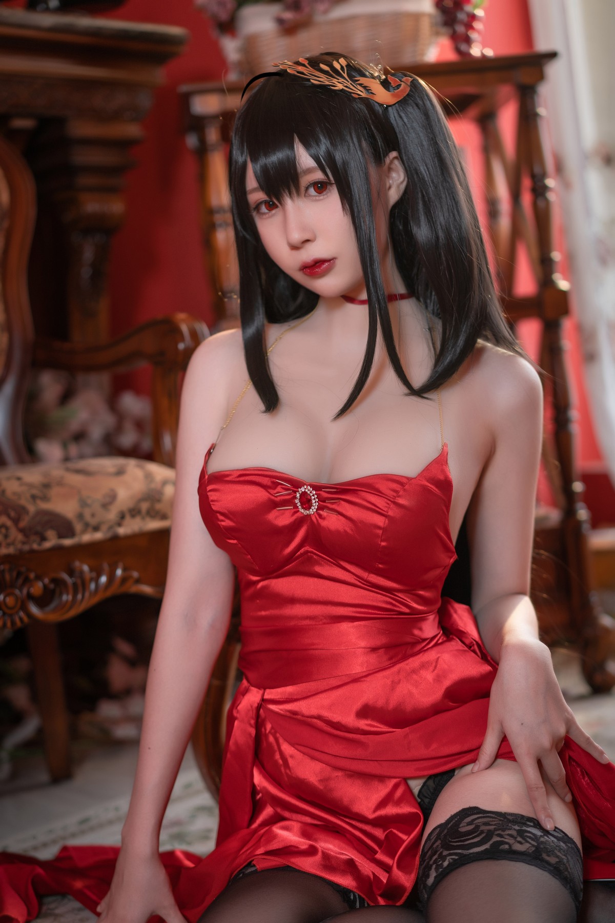 xgyw.top_网络美女西园寺南歌大凤电子档主题私房性感旗袍系列配黑丝袜秀翘臀美腿诱惑写真93P