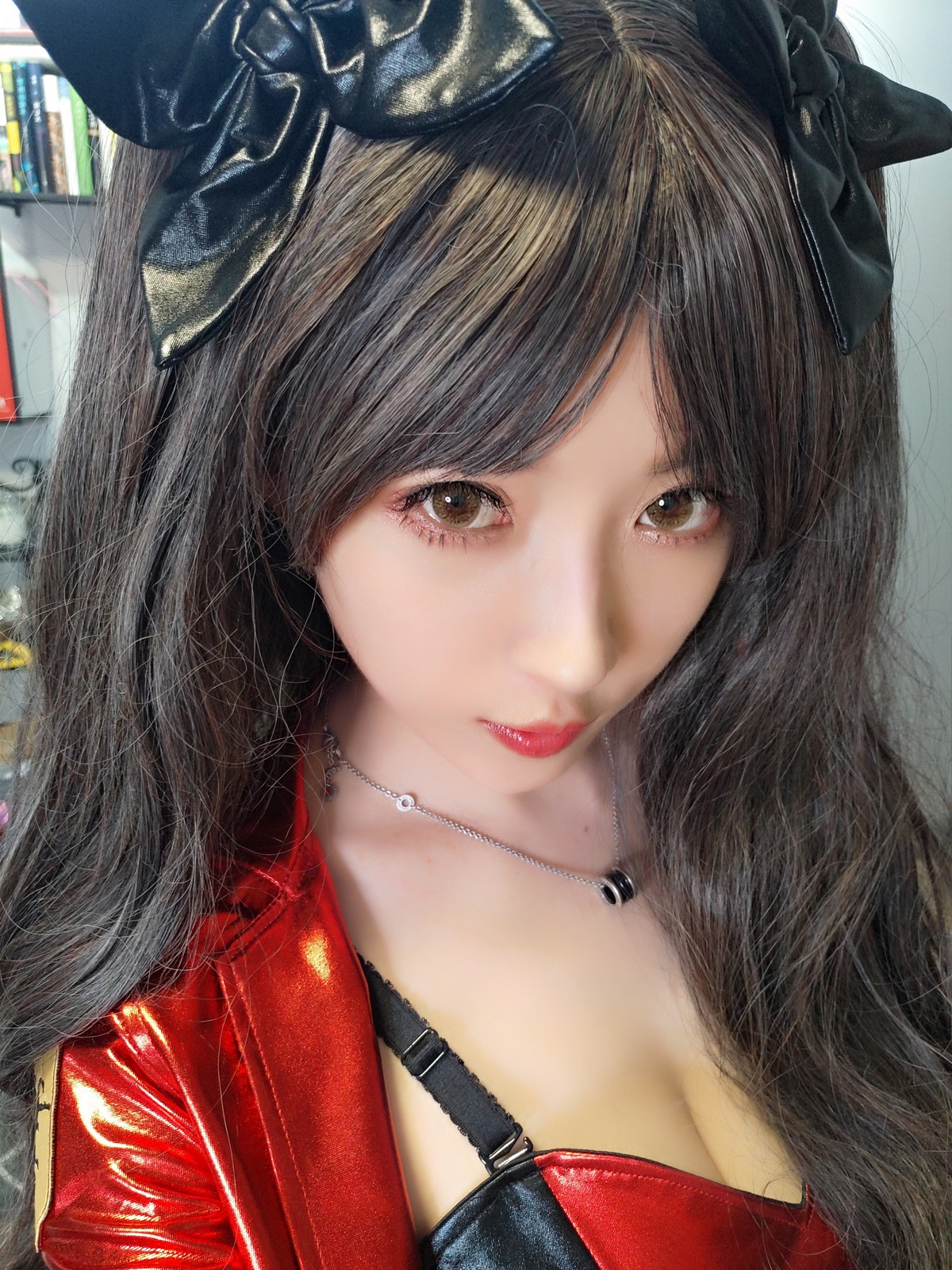 xgyw.top_斗鱼主播小女巫露娜远坂凛cos主题私房性感皮质服饰配黑丝裤袜秀美腿诱惑写真30P