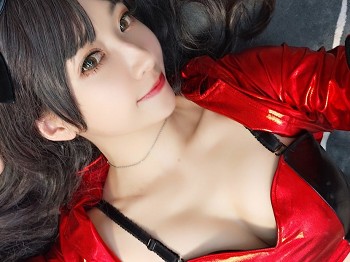 斗鱼主播小女巫露娜远坂凛cos主题私人性感皮质服饰配黑色丝袜裤袜秀美腿骚扰写真30P