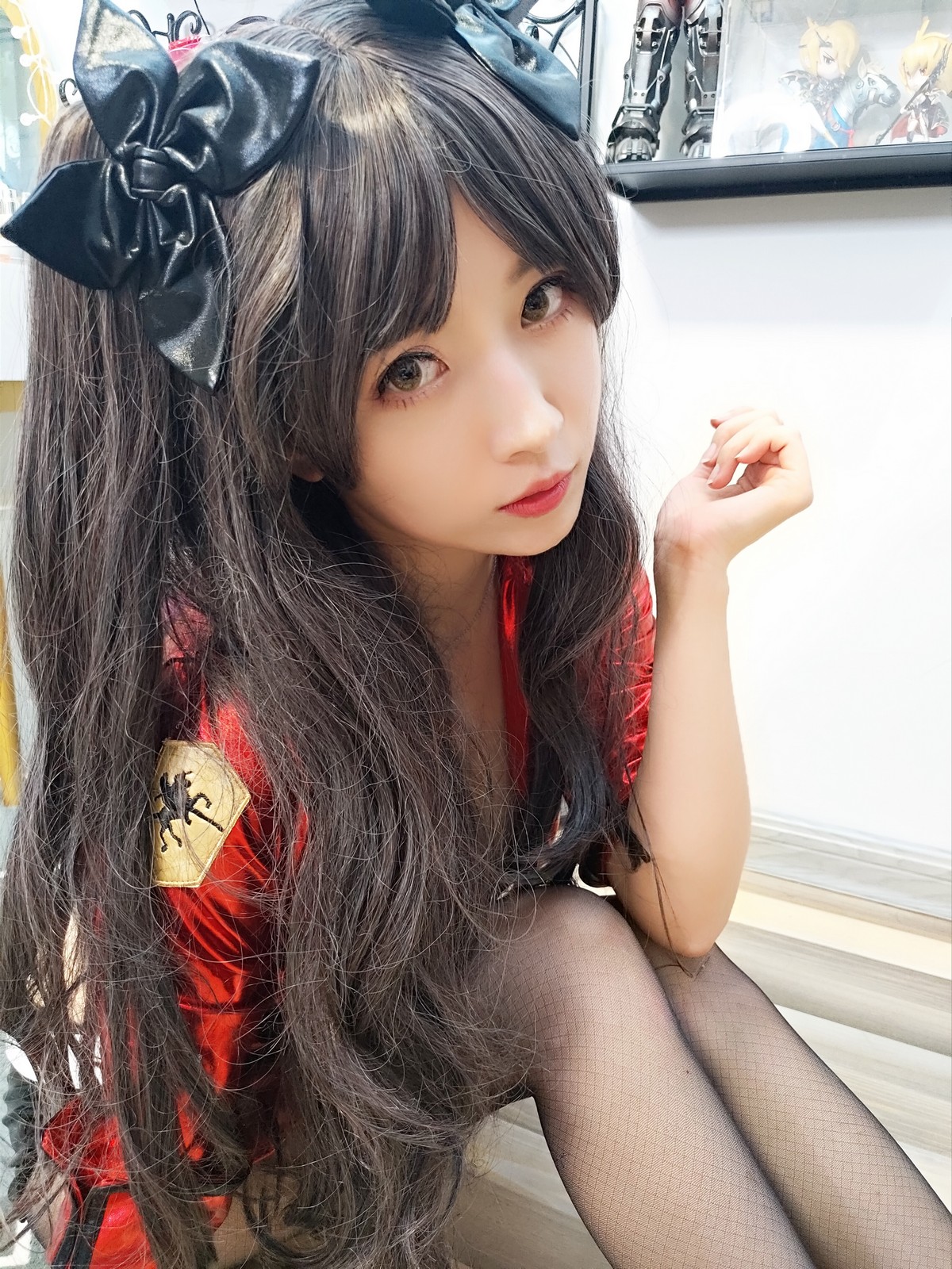 xgyw.top_斗鱼主播小女巫露娜远坂凛cos主题私房性感皮质服饰配黑丝裤袜秀美腿诱惑写真30P