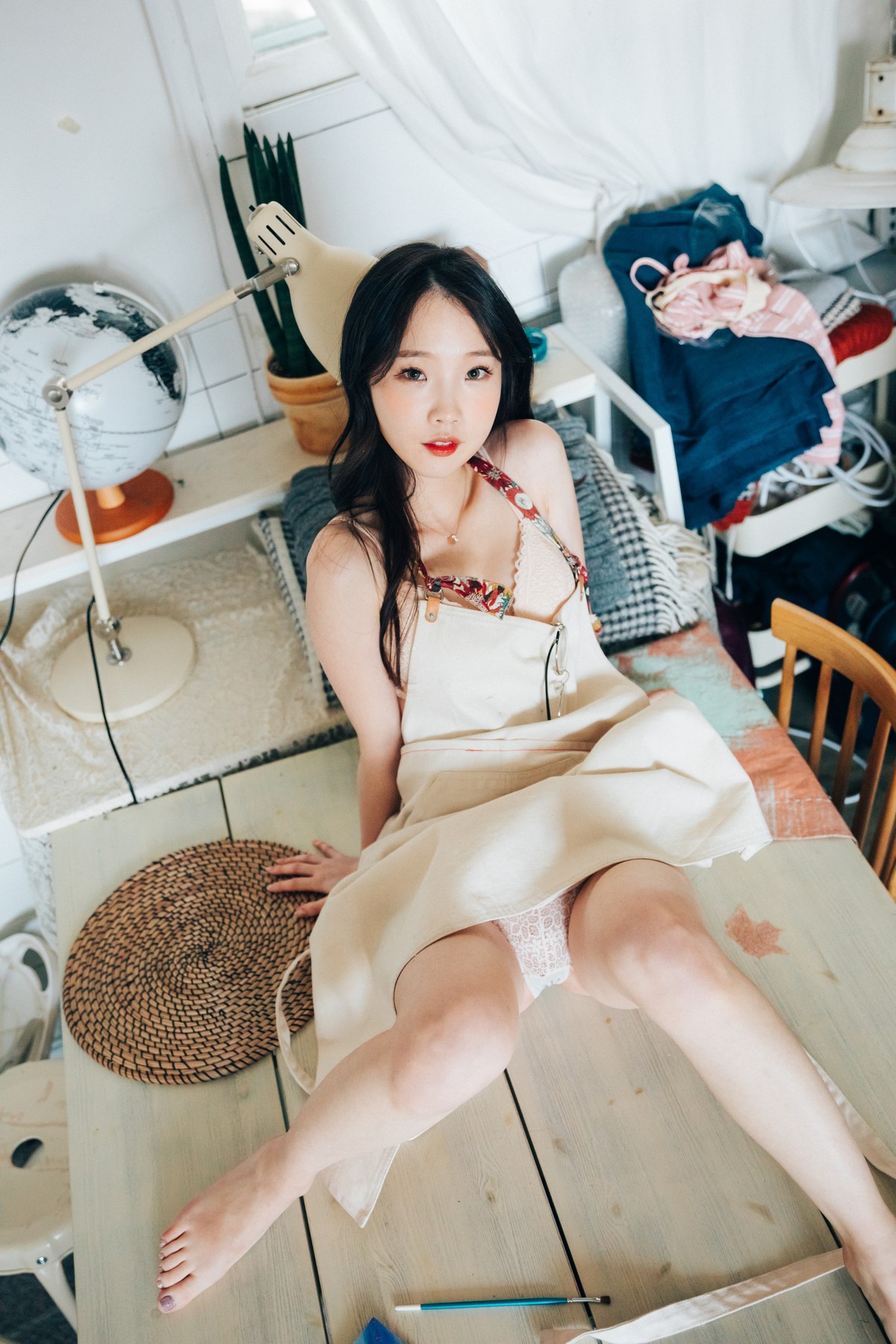 xgyw.top_韩国美女Assistant私房服饰主题性感粉色高叉连体衣 肉色蕾丝内衣完美诱惑写真64P
