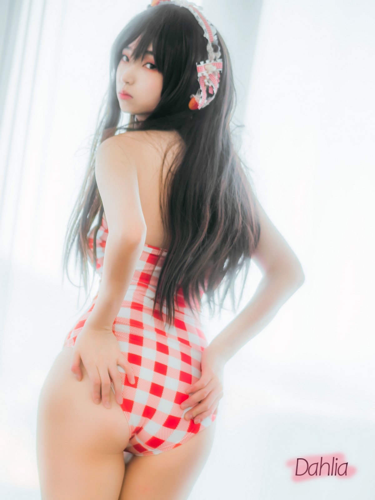 xgyw.top_韩国美女Bambi格子半身裙主题私房性感红色格子服饰秀丰满身材迷人诱惑写真61P