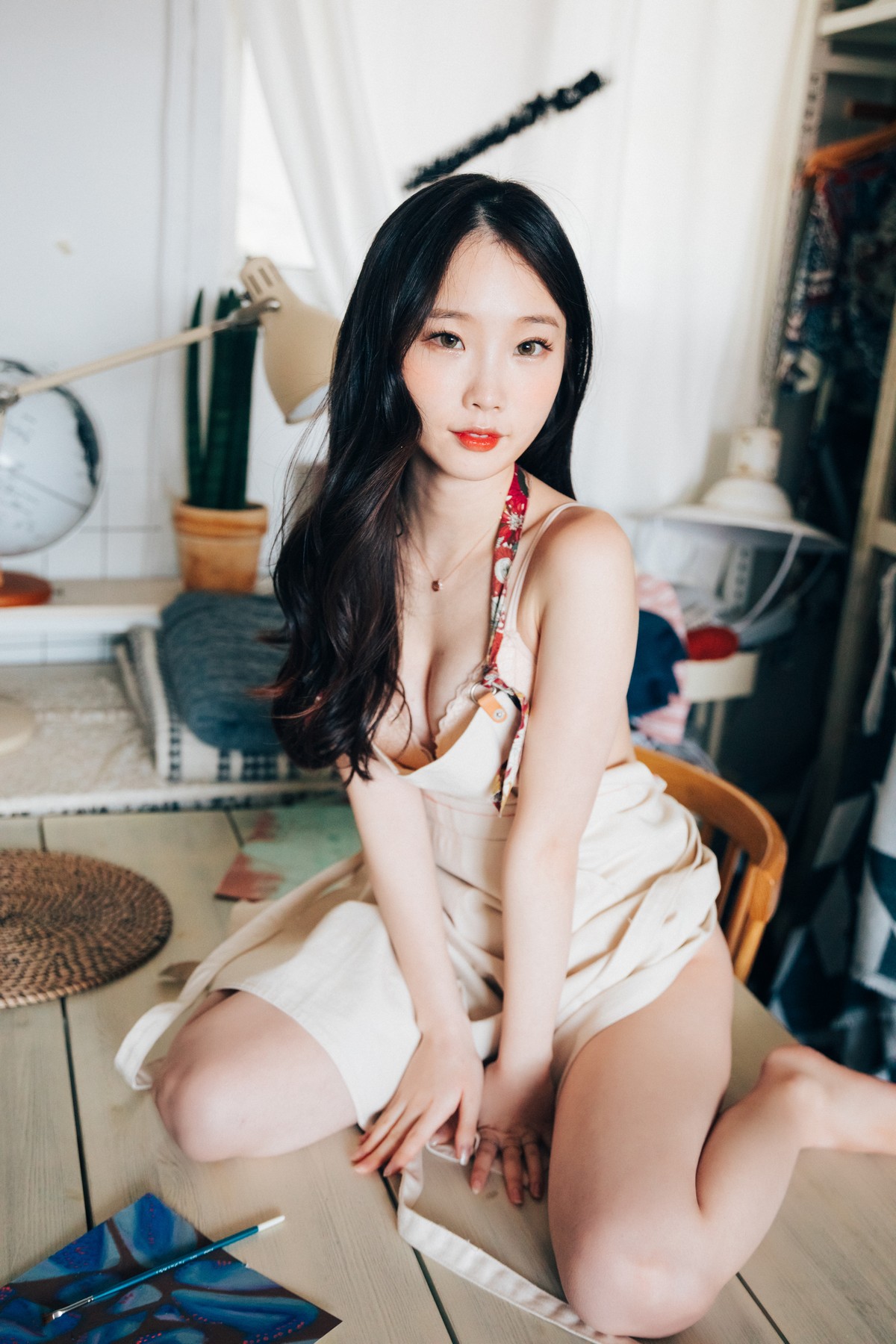xgyw.top_韩国美女Assistant私房服饰主题性感粉色高叉连体衣 肉色蕾丝内衣完美诱惑写真64P