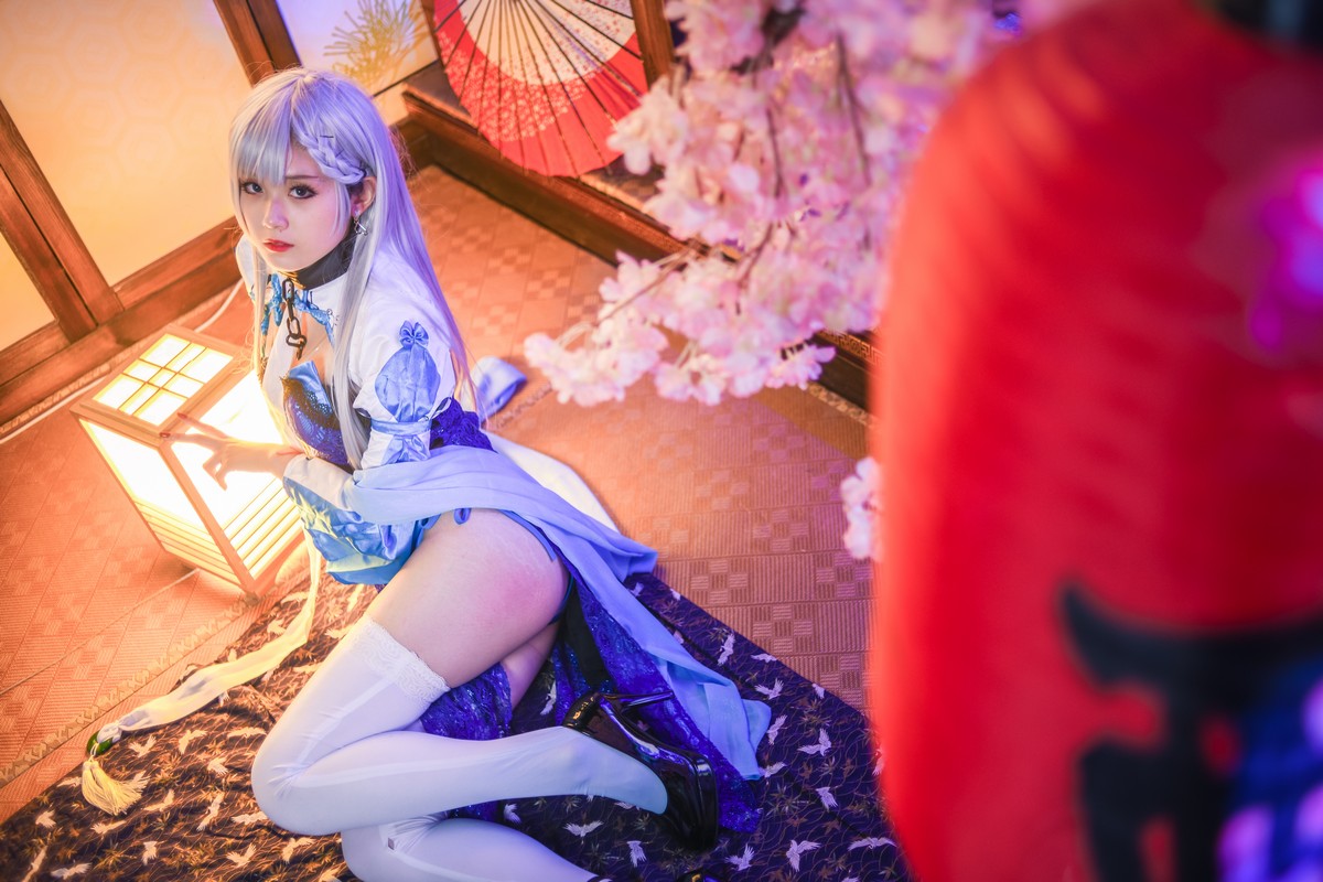 xgyw.top_Coser美女Akisoso秋楚楚贝法不知火主题性感缕空服饰配白丝袜秀美腿诱惑写真34P