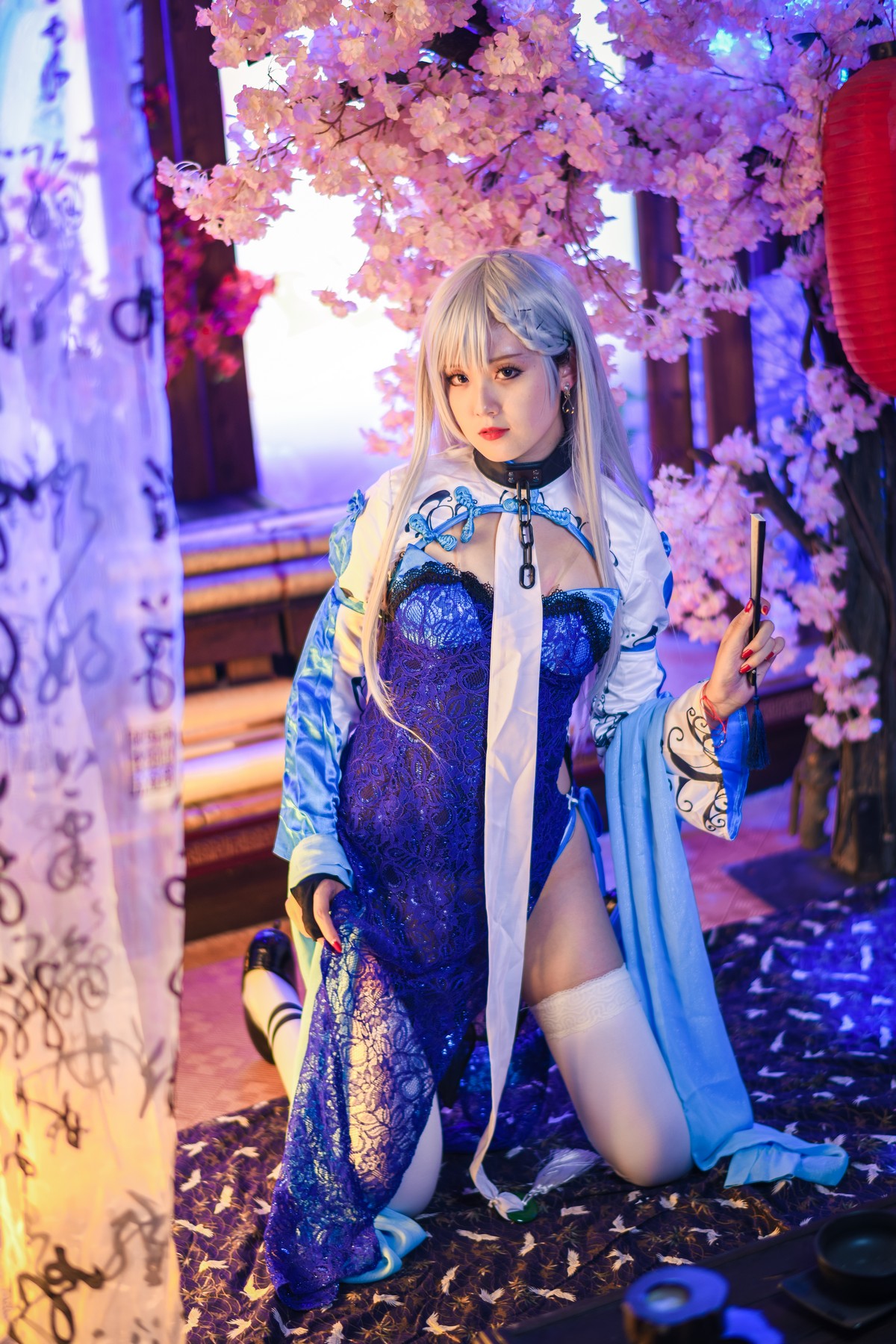 xgyw.top_Coser美女Akisoso秋楚楚贝法不知火主题性感缕空服饰配白丝袜秀美腿诱惑写真34P