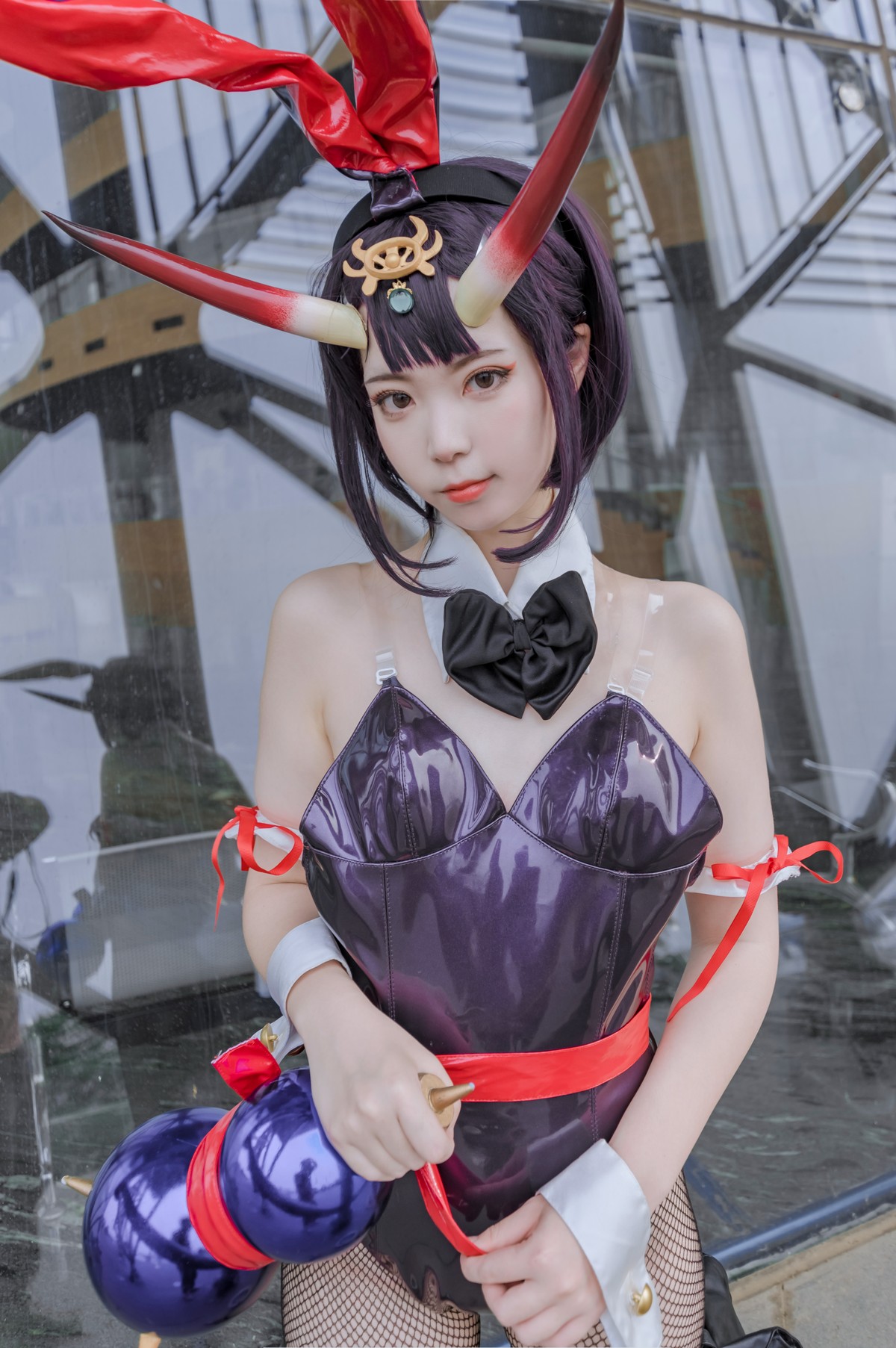 xgyw.top_微博妹子Fushii_海堂酒吞兔女郎主题高叉连体衣配黑丝网袜秀完美身材诱惑写真31P