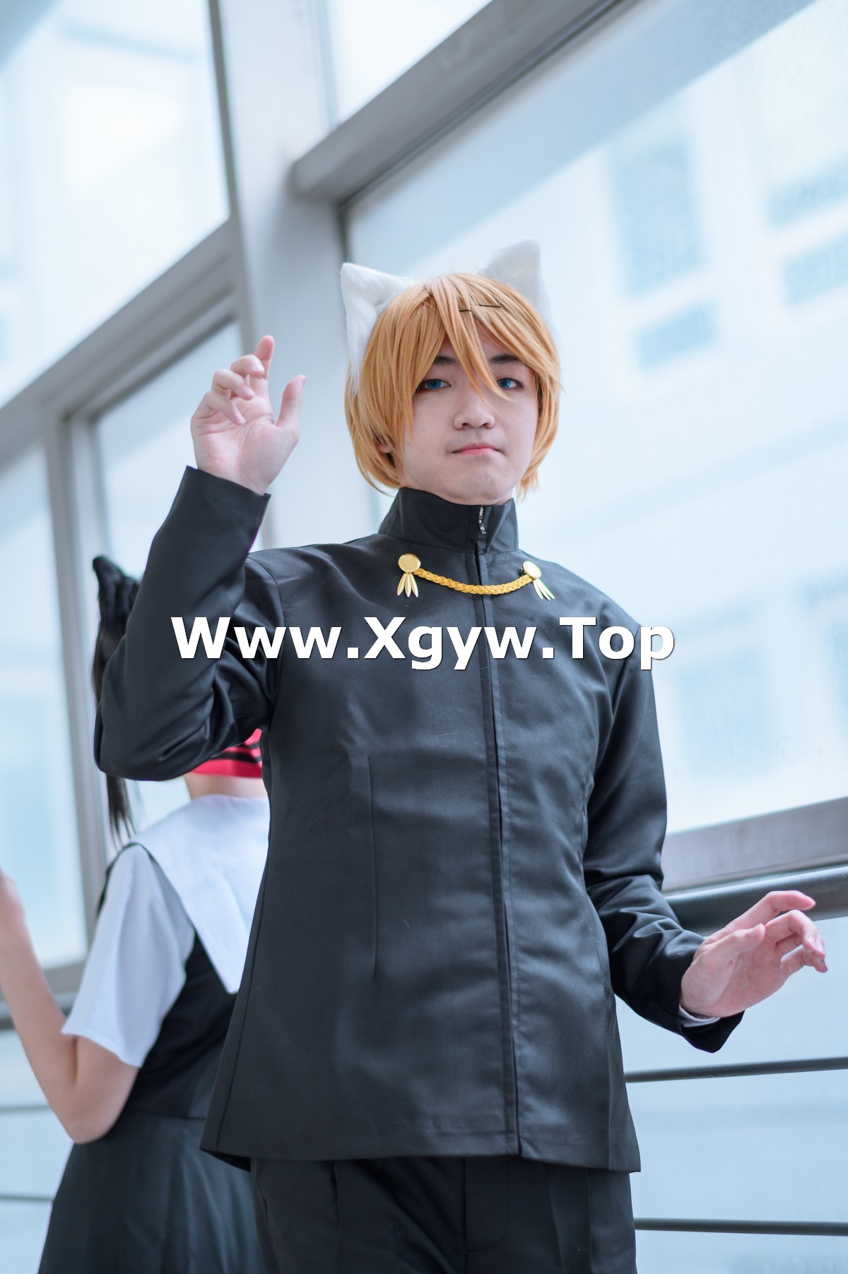 xgyw.top_Coser美女Akisoso秋楚楚双人调色主题校园内性感JK学生装秀美腿迷人写真46P