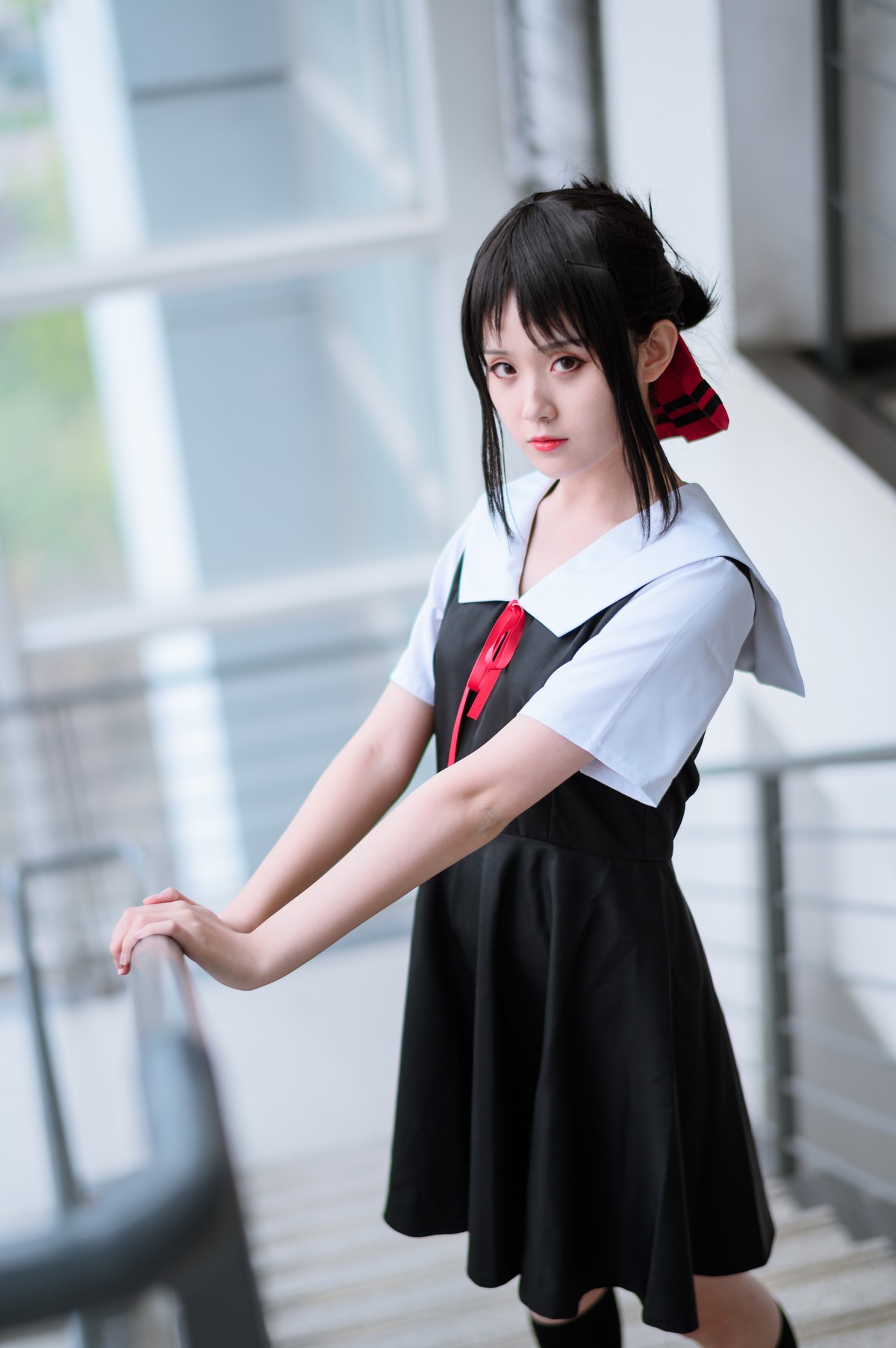 xgyw.top_Coser美女Akisoso秋楚楚双人调色主题校园内性感JK学生装秀美腿迷人写真46P