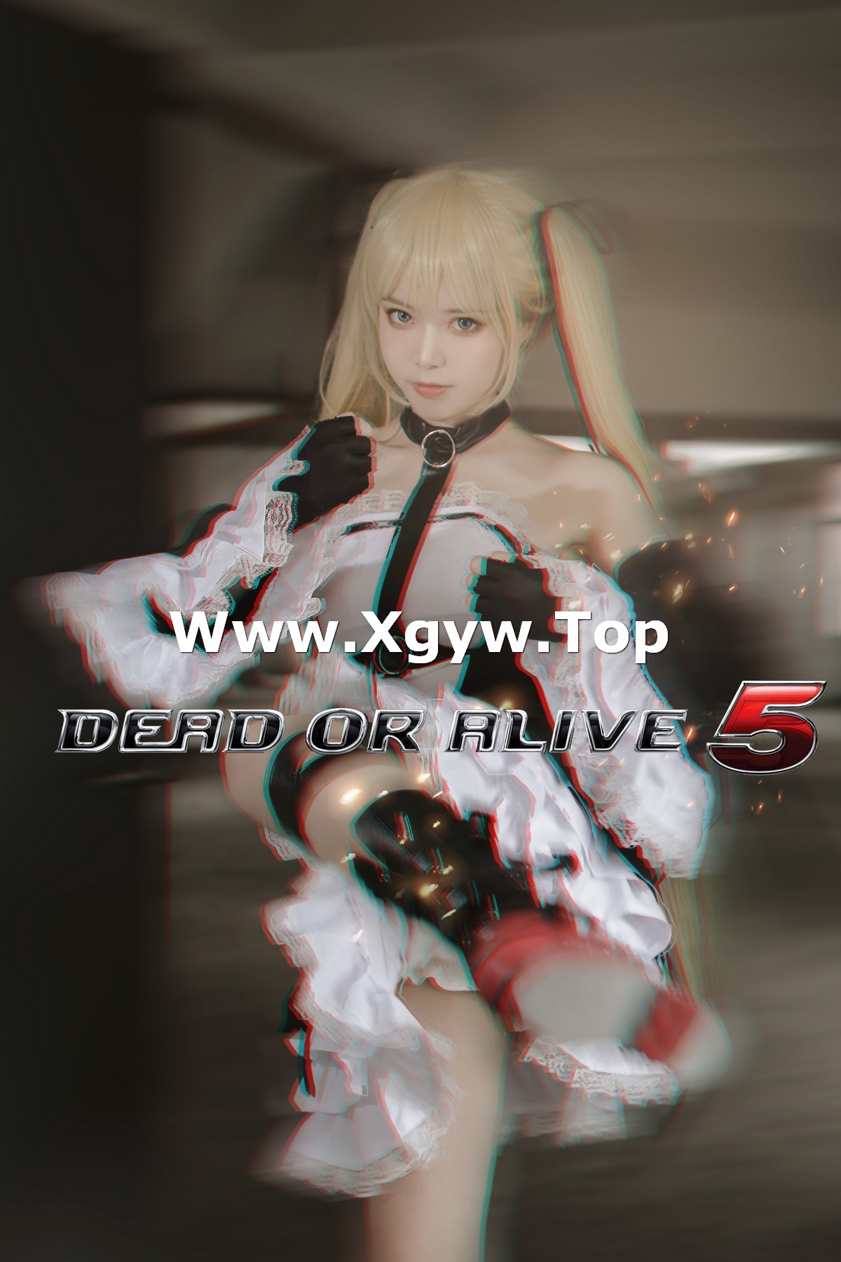 xgyw.top_微博妹子Fushii_海堂玛丽罗斯主题户外低胸黑白连身短裙秀白嫩美腿性感写真39P
