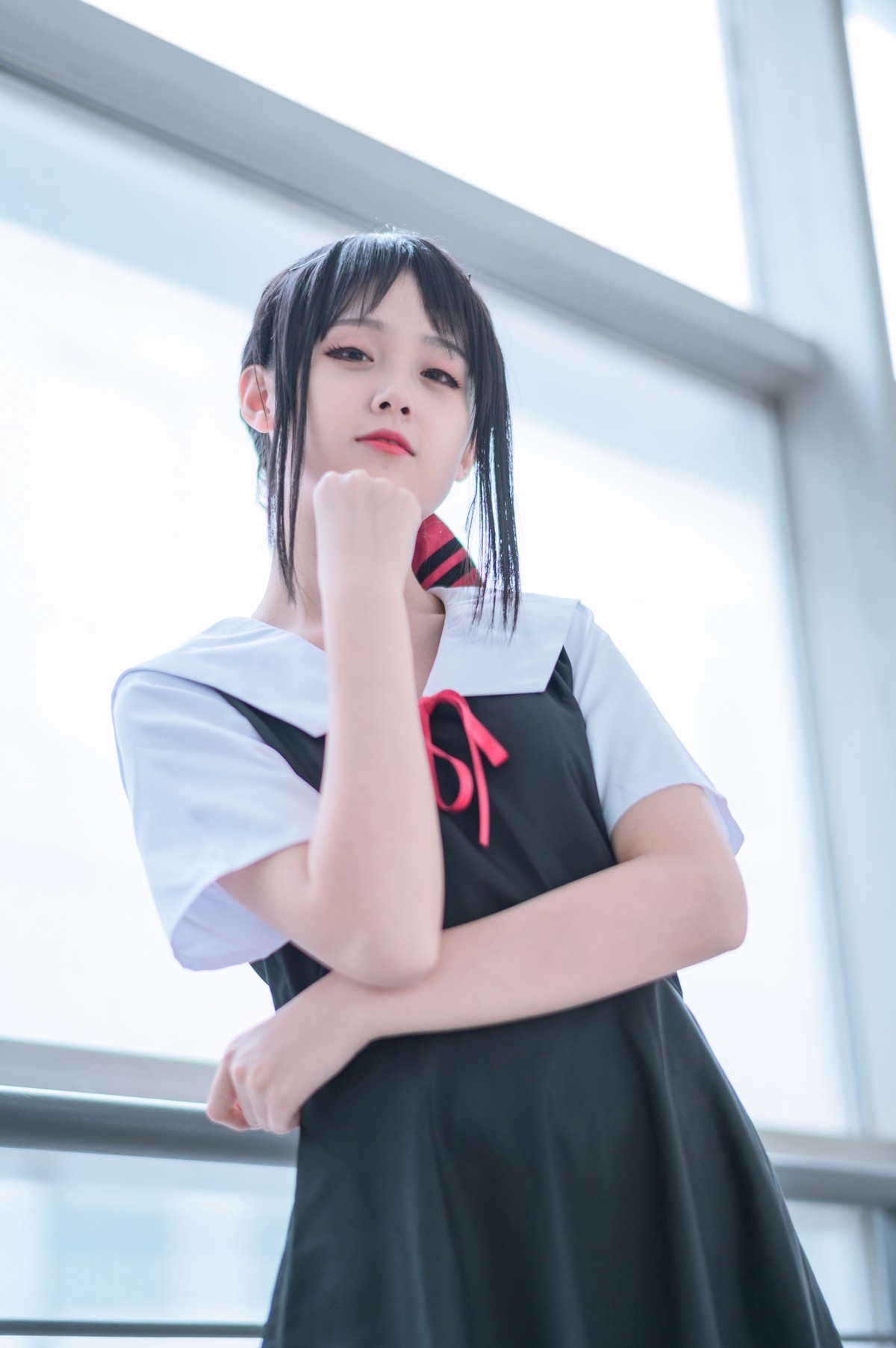 xgyw.top_Coser美女Akisoso秋楚楚双人调色主题校园内性感JK学生装秀美腿迷人写真46P