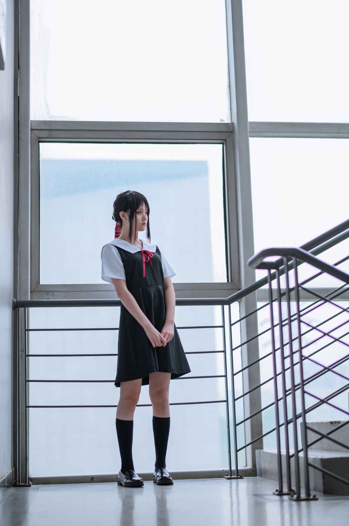 xgyw.top_Coser美女Akisoso秋楚楚双人调色主题校园内性感JK学生装秀美腿迷人写真46P