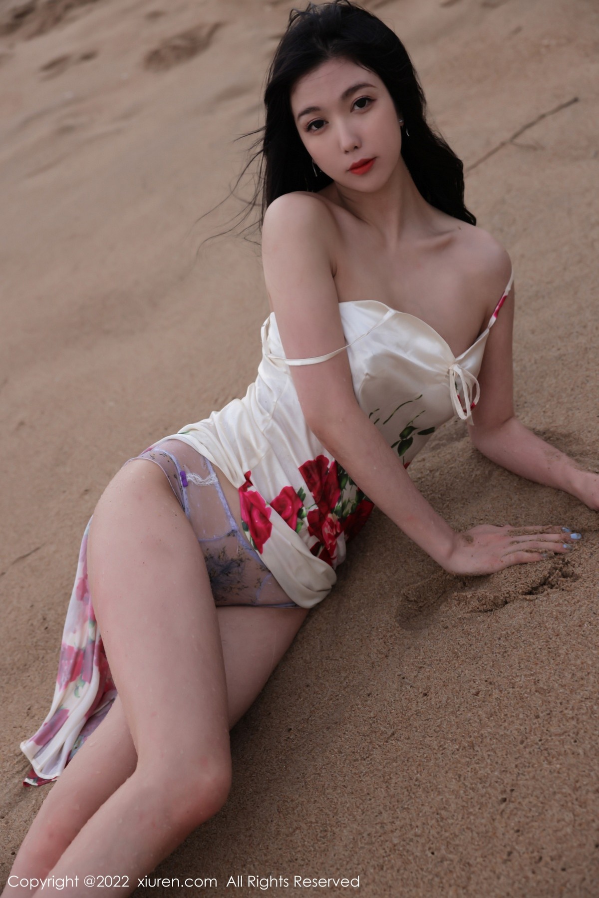 xgyw.top_XiuRen第4915期_模特李雅柔三亚旅拍海边高开复古裙 黑色连体泳衣迷人诱惑写真74P