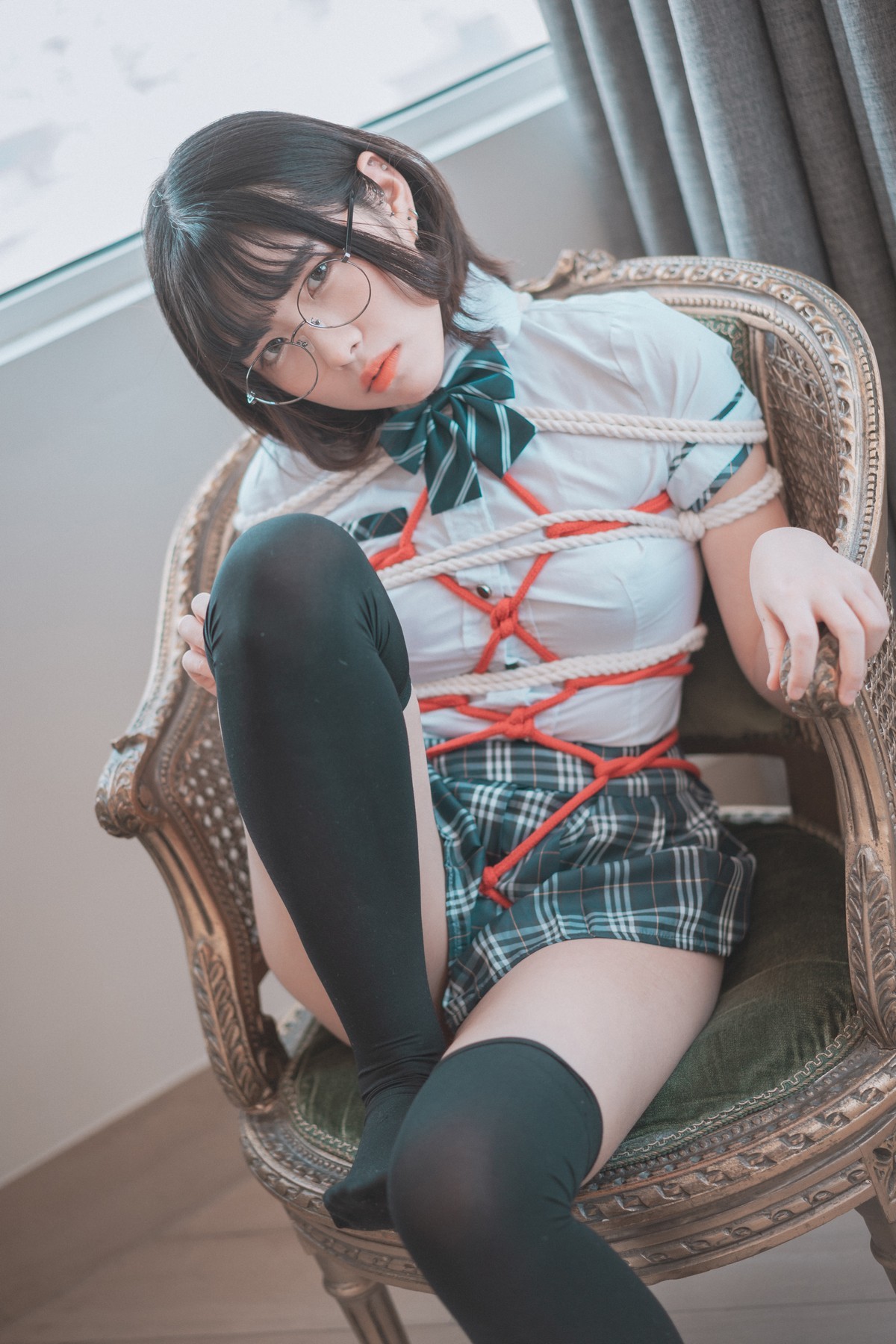 xgyw.top_[DJAWA]No.005_韩国美女Sonson_Knotting Class主题红色情趣捆绑撩人诱惑写真71P